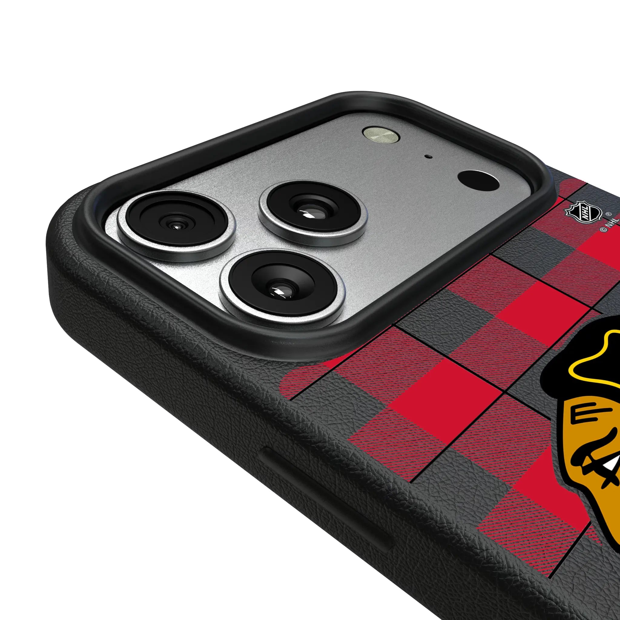 Chicago Blackhawks Plaid iPhone MagSafe Compatible Phone Case for Apple iPhone - Detail#Device_iPhone 17 Pro Max
