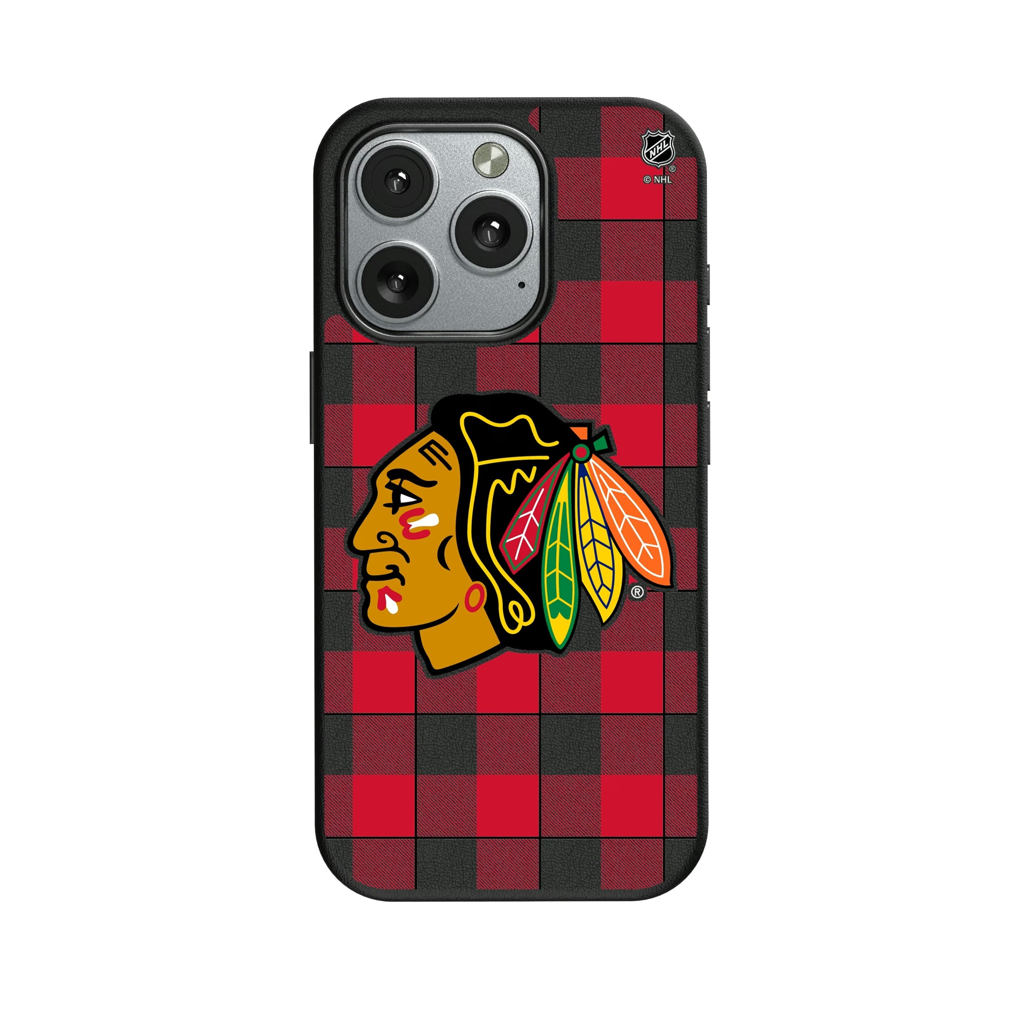 Chicago Blackhawks Plaid iPhone MagSafe Compatible Phone Case for Apple iPhone