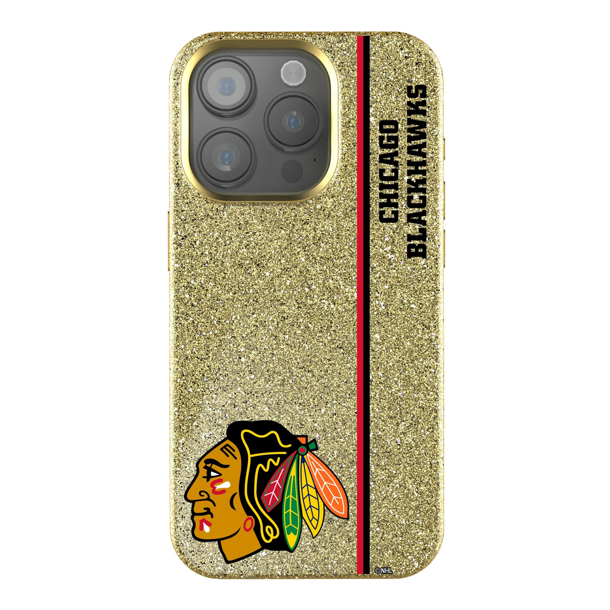 Chicago Blackhawks Sidebar iPhone Bling Phone Case for Apple iPhone