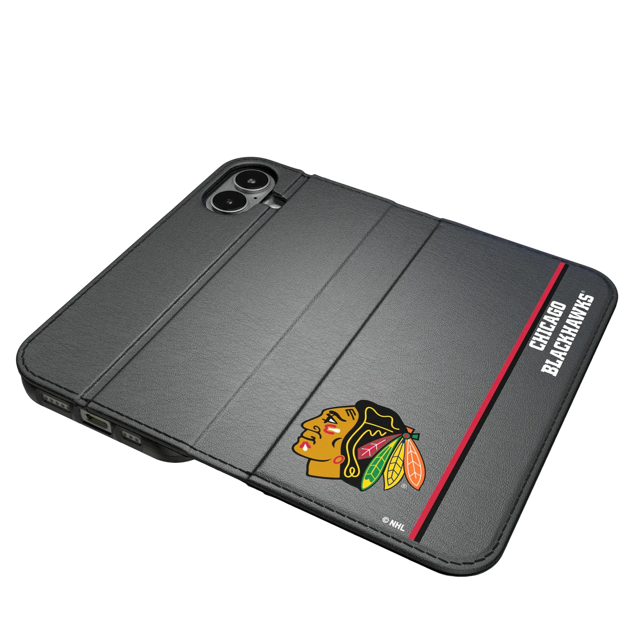 Chicago Blackhawks Sidebar iPhone Folio Phone Case for Apple iPhone#Device_iPhone 17