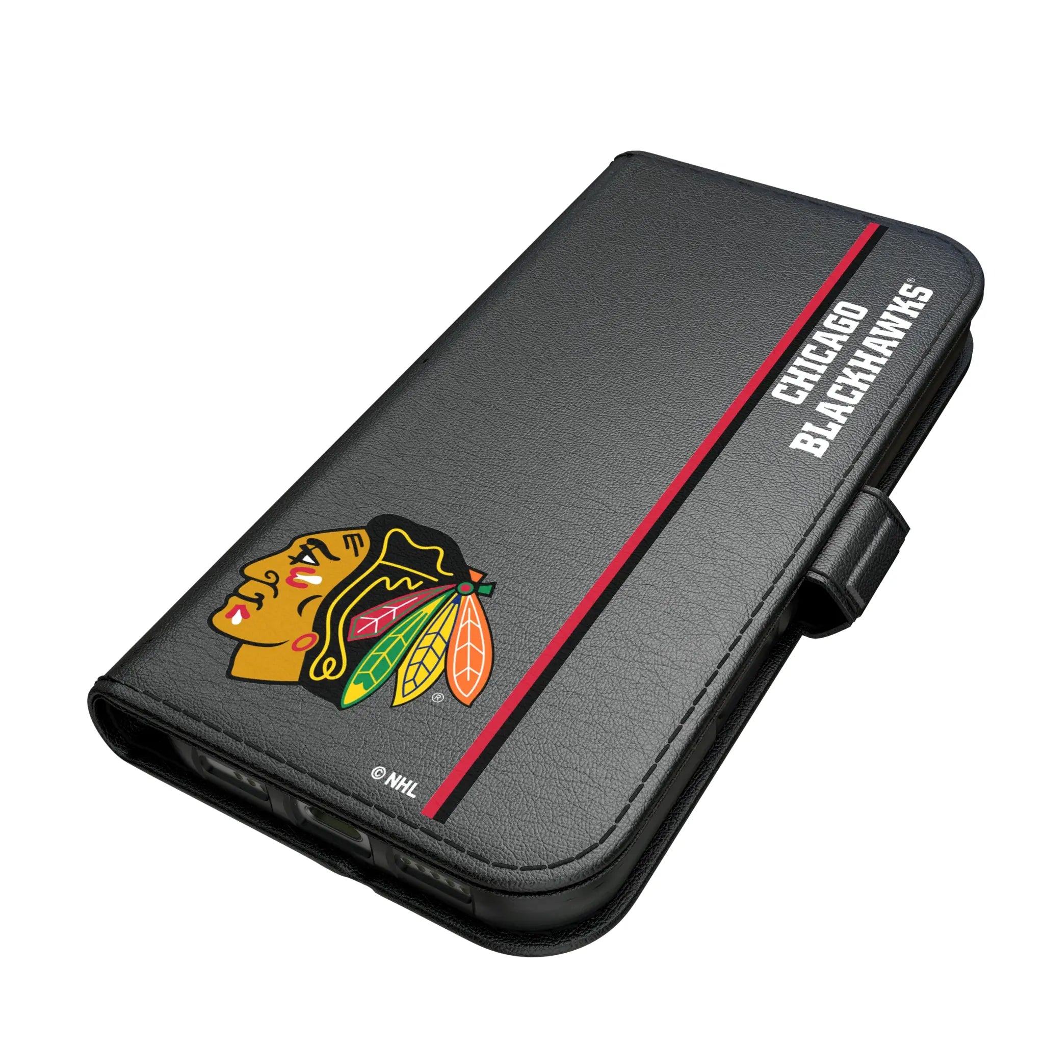 Chicago Blackhawks Sidebar iPhone Folio Phone Case for Apple iPhone#Device_iPhone 17 Pro