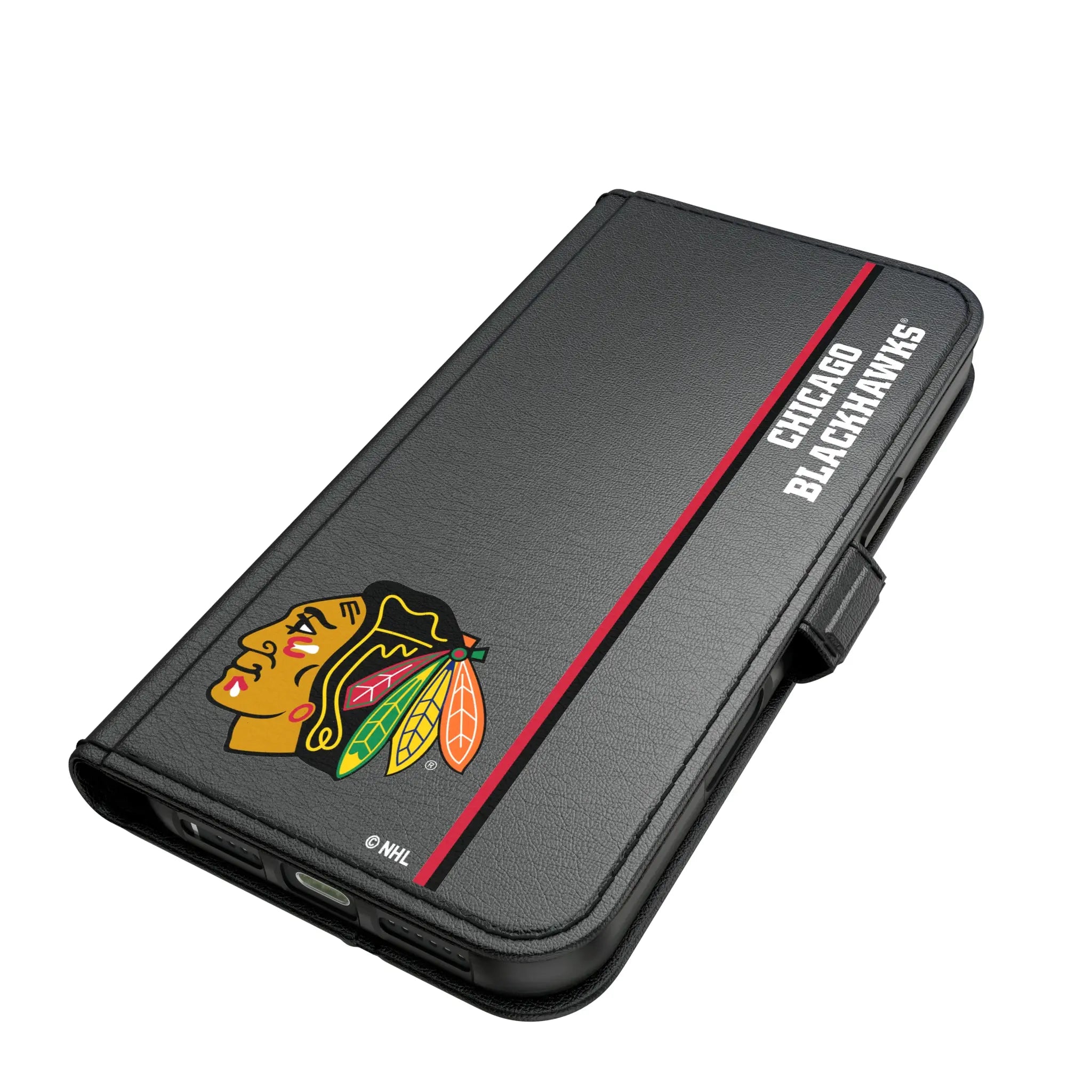 Chicago Blackhawks Sidebar iPhone Folio Phone Case for Apple iPhone#Device_iPhone 17 Pro Max
