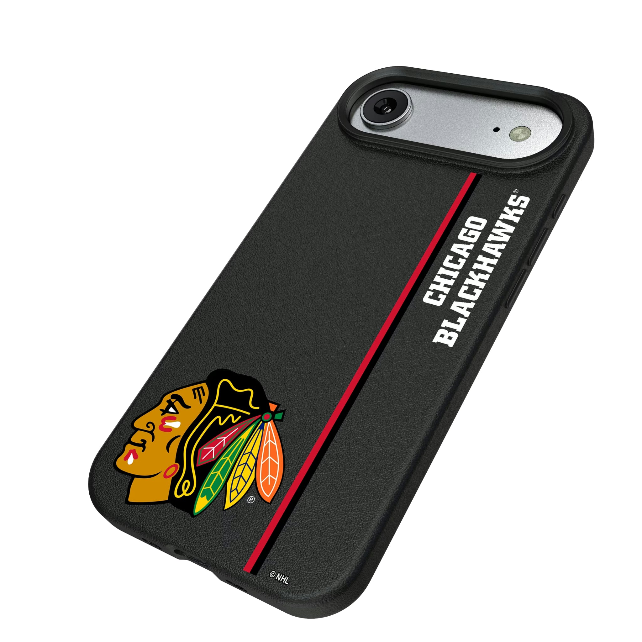 Chicago Blackhawks Sidebar iPhone MagSafe Compatible Phone Case for Apple iPhone - Isometric View#Device_iPhone Air