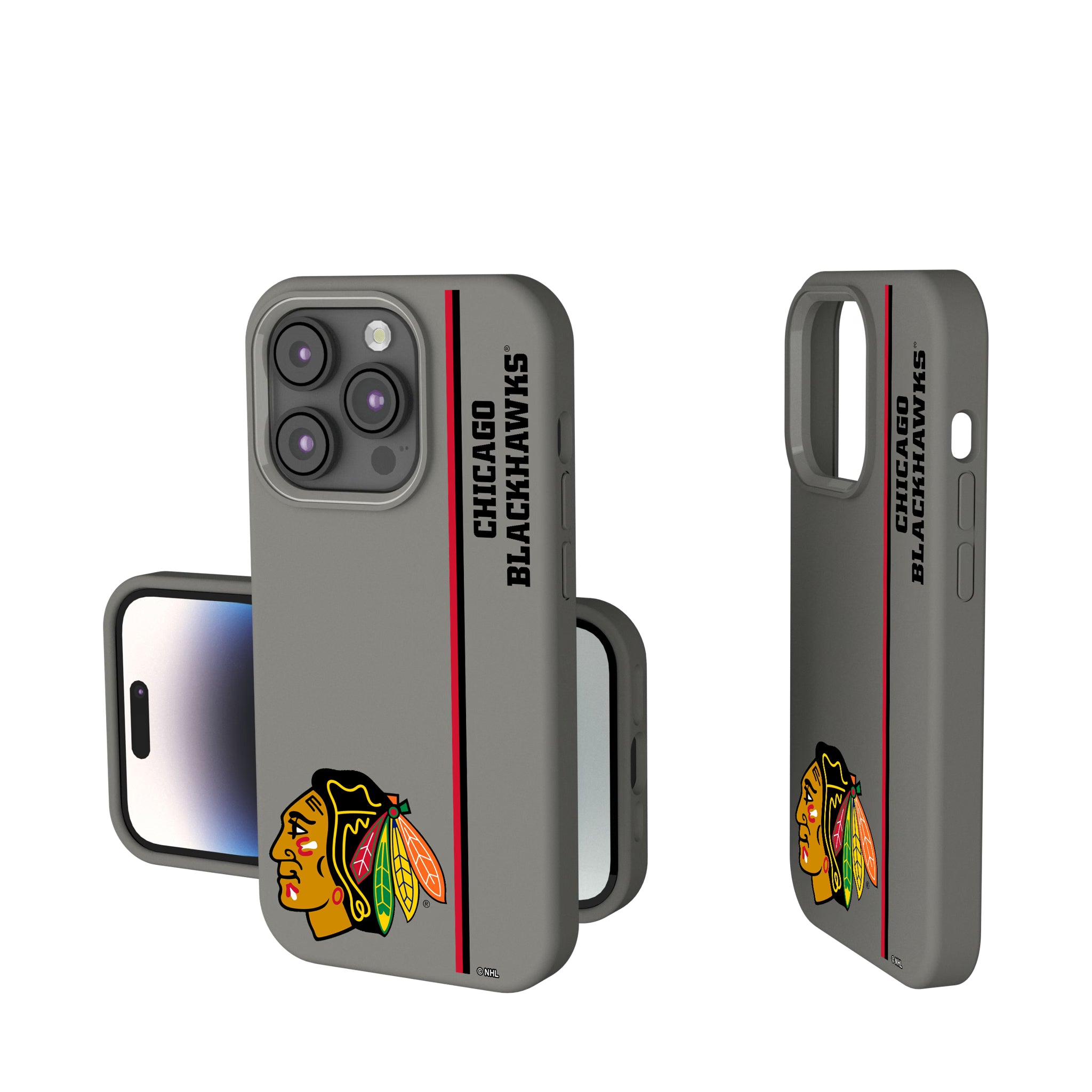 Chicago Blackhawks Sidebar iPhone Soft Touch Phone Case for Apple iPhone