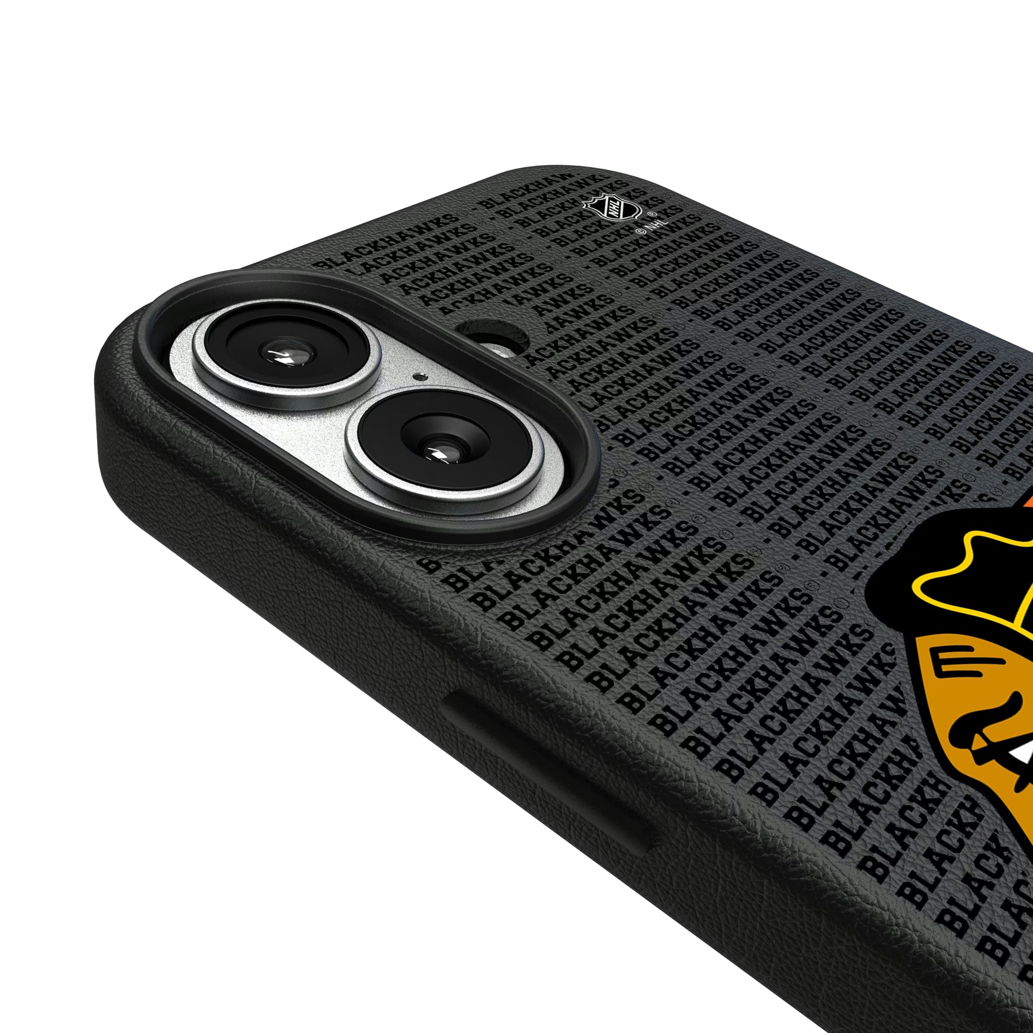 Chicago Blackhawks Text Backdrop iPhone MagSafe Compatible Phone Case for Apple iPhone - Detail#Device_iPhone 17