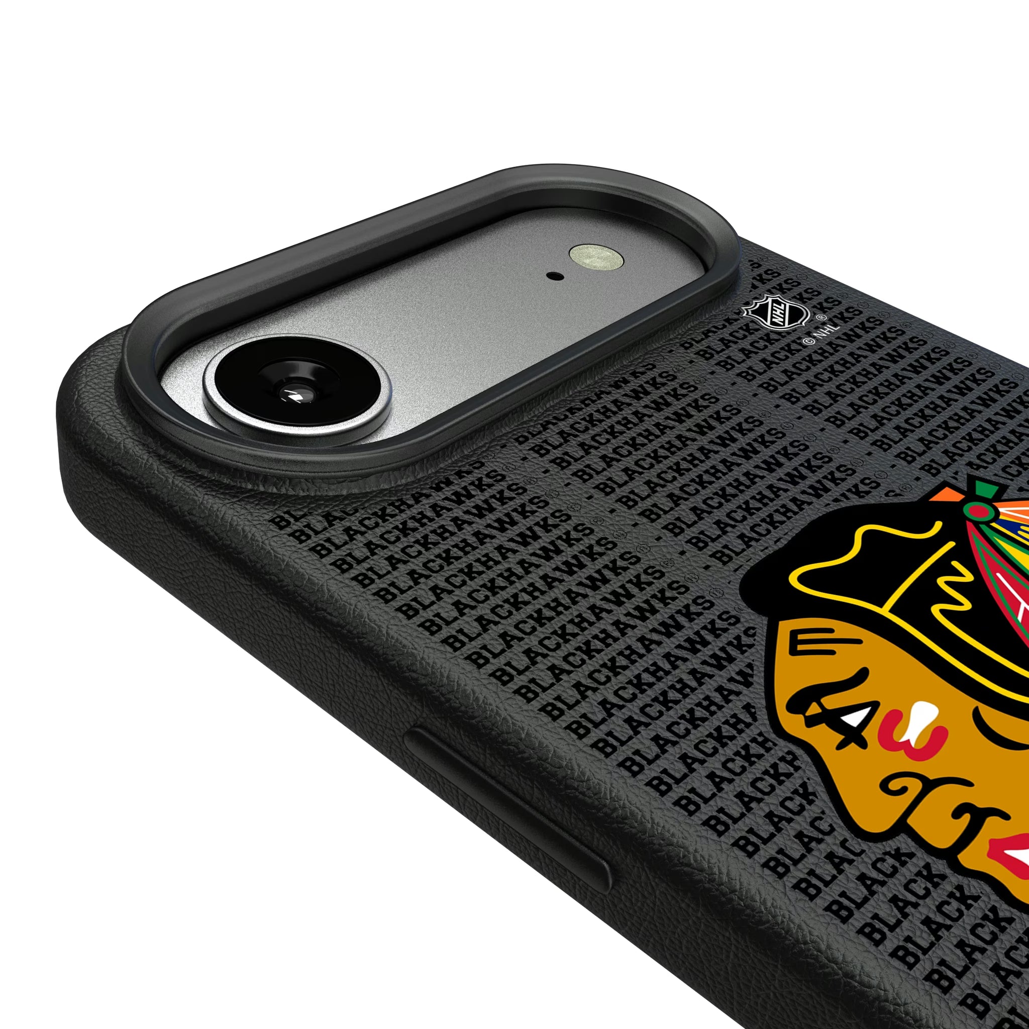 Chicago Blackhawks Text Backdrop iPhone MagSafe Compatible Phone Case for Apple iPhone - Detail#Device_iPhone Air