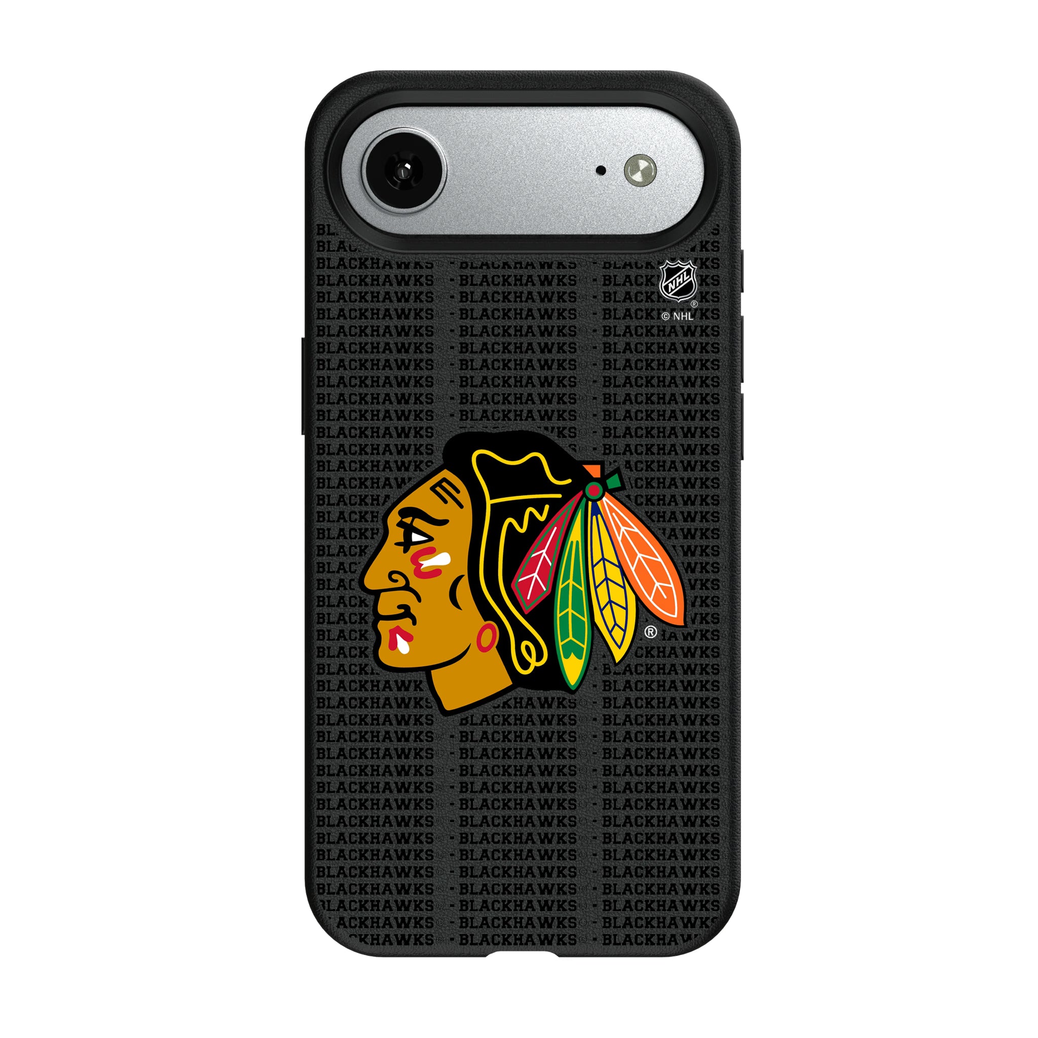 Chicago Blackhawks Text Backdrop iPhone MagSafe Compatible Phone Case for Apple iPhone#Device_iPhone Air