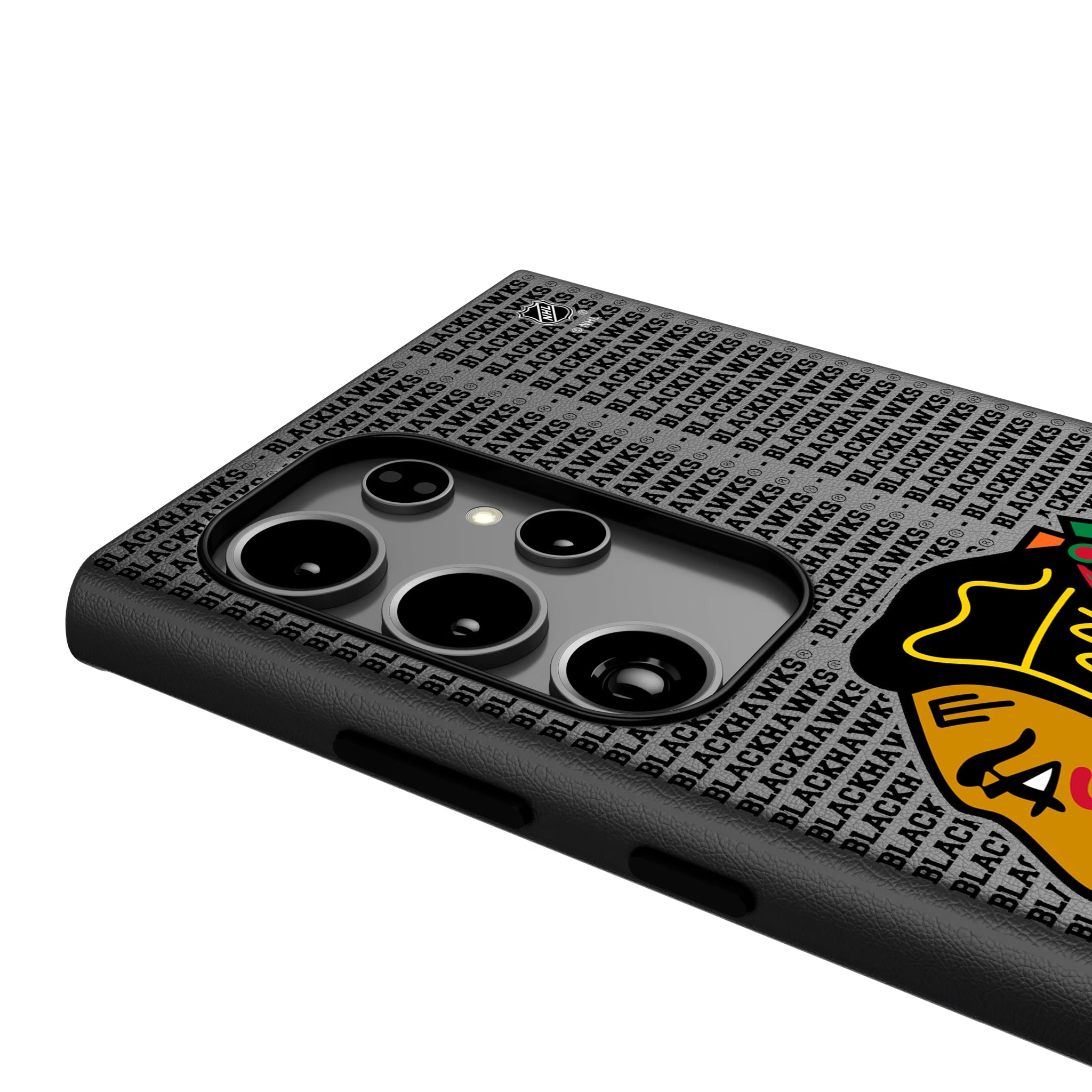 Chicago Blackhawks Text Backdrop Galaxy MagSafe Compatible Phone Case for Samsung Galaxy - Detail