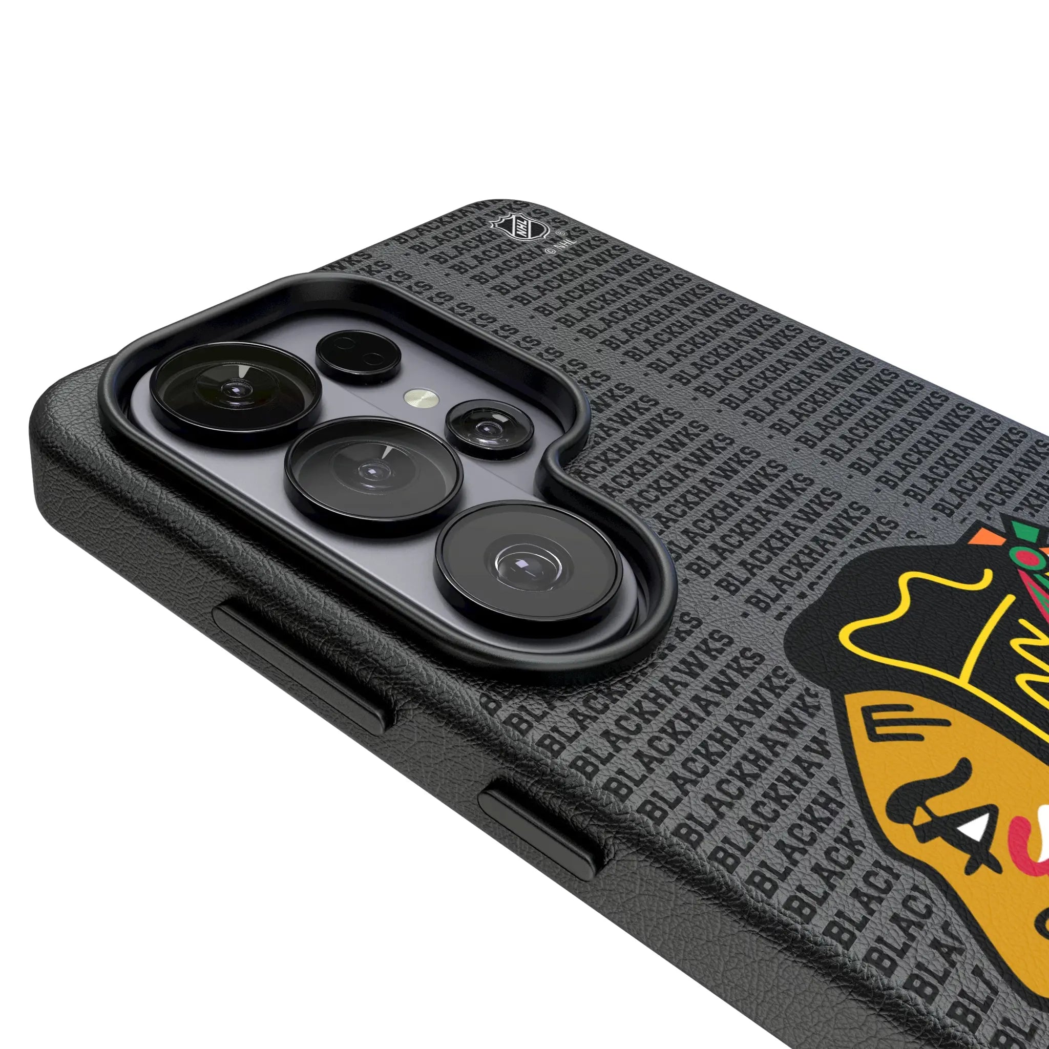Chicago Blackhawks Text Backdrop Galaxy MagSafe Compatible Phone Case for Samsung Galaxy - Detail#Device_Galaxy S26 Ultra