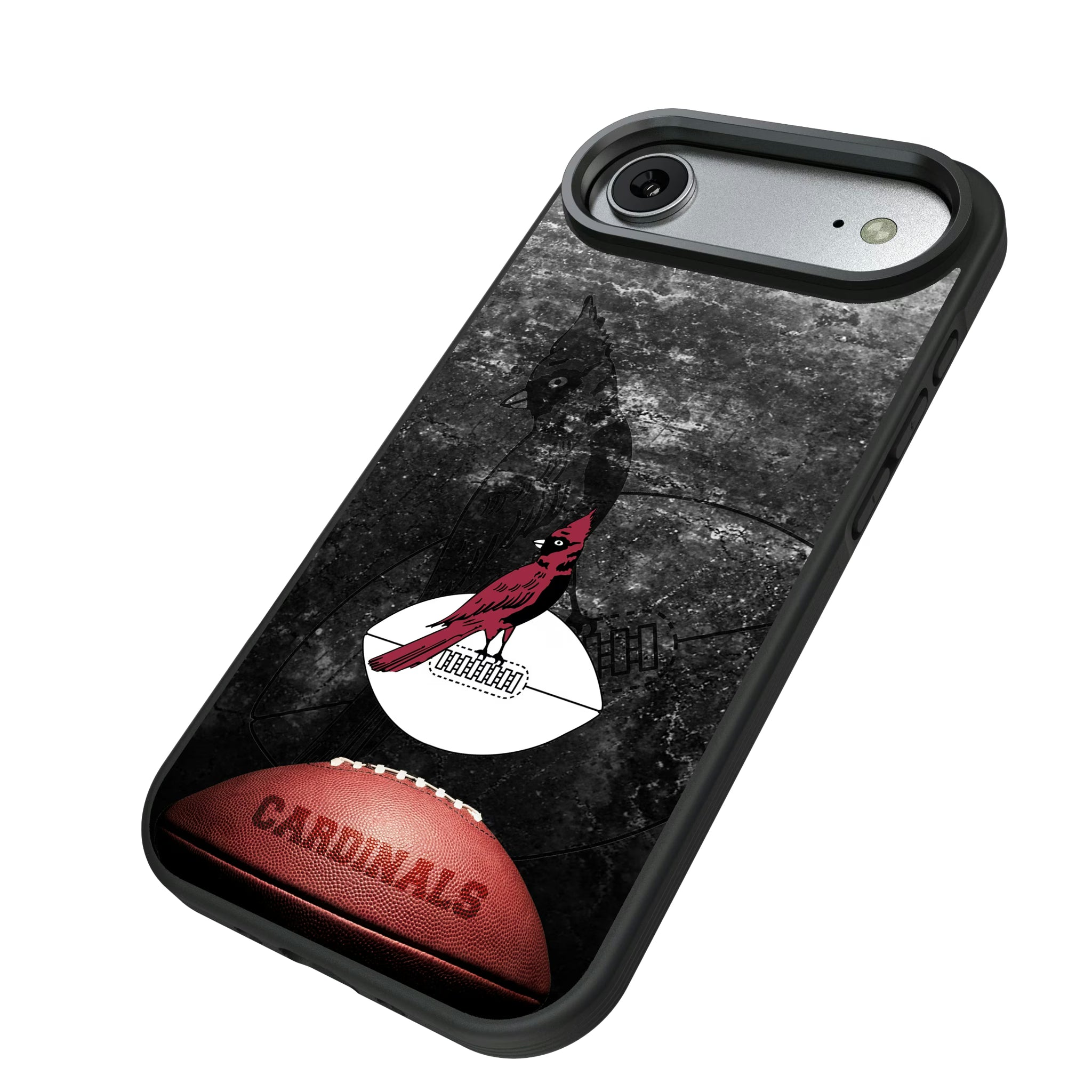 Chicago Cardinals 1947-1959 Historic Collection Legendary iPhone Bump Phone Case for Apple iPhone - Isometric View#Device_iPhone Air