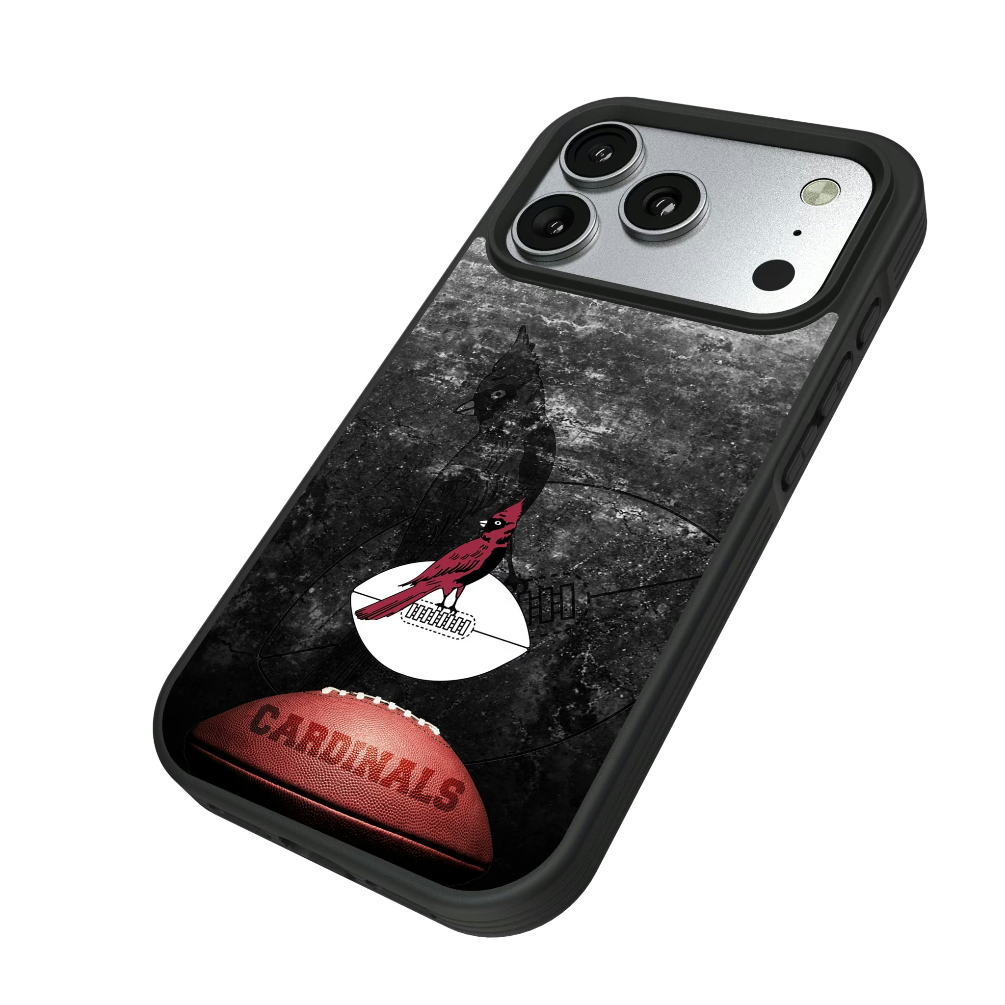 Chicago Cardinals 1947-1959 Historic Collection Legendary iPhone Bump Phone Case for Apple iPhone - Isometric View#Device_iPhone 17 Pro