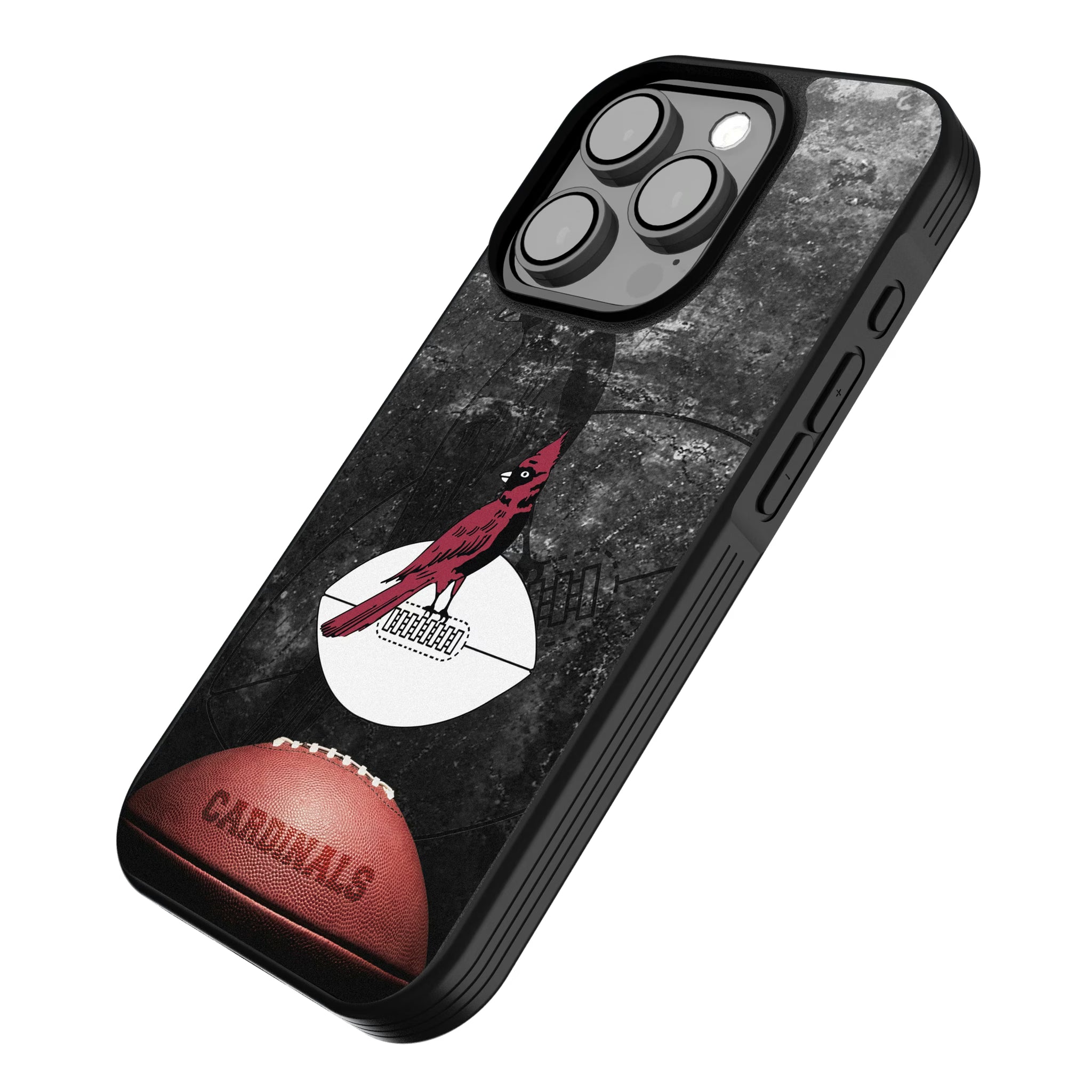 Chicago Cardinals 1947-1959 Historic Collection Legendary iPhone Bump Phone Case for Apple iPhone - Isometric View