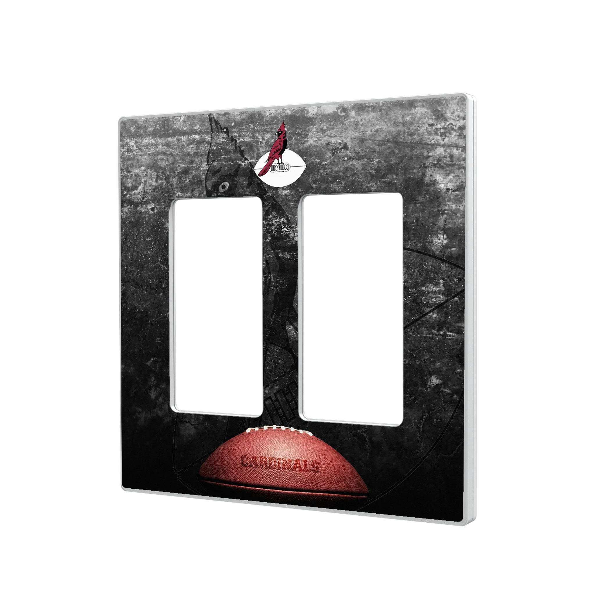 Chicago Cardinals 1947-1959 Historic Collection Legendary Hidden-Screw Light Switch Plate#Style_Double Rocker