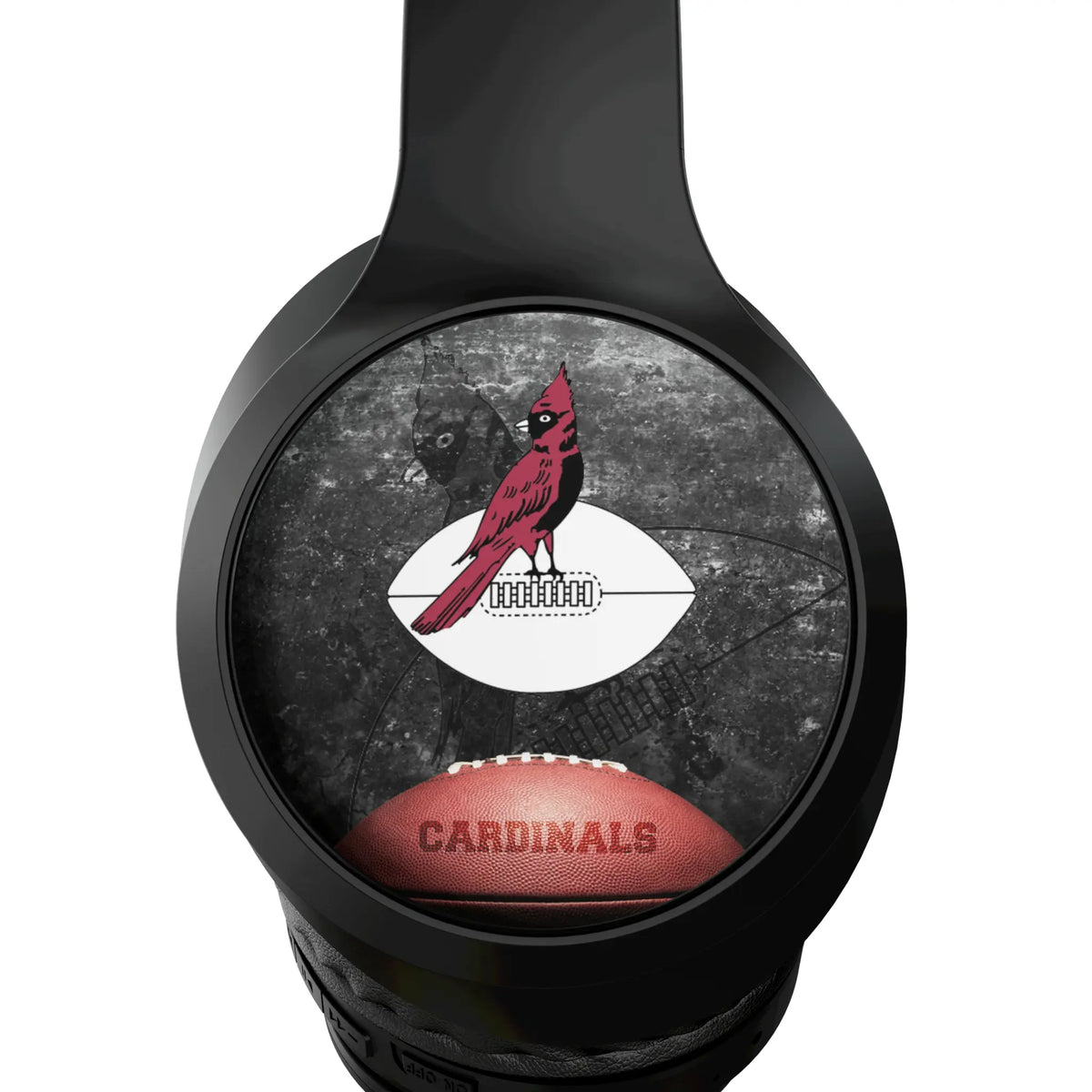 Chicago Cardinals 1947-1959 Historic Collection Legendary Wireless Over-Ear Headphones With Case - Detail