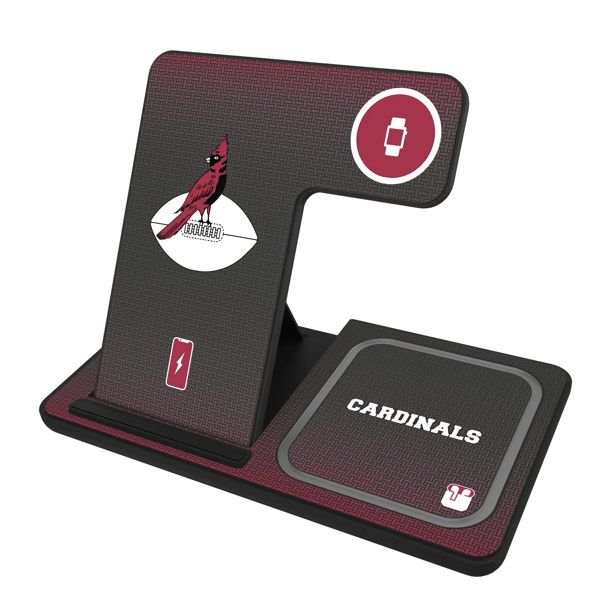Chicago Cardinals 1947-1959 Historic Collection Linen 3 in 1 Charging Station