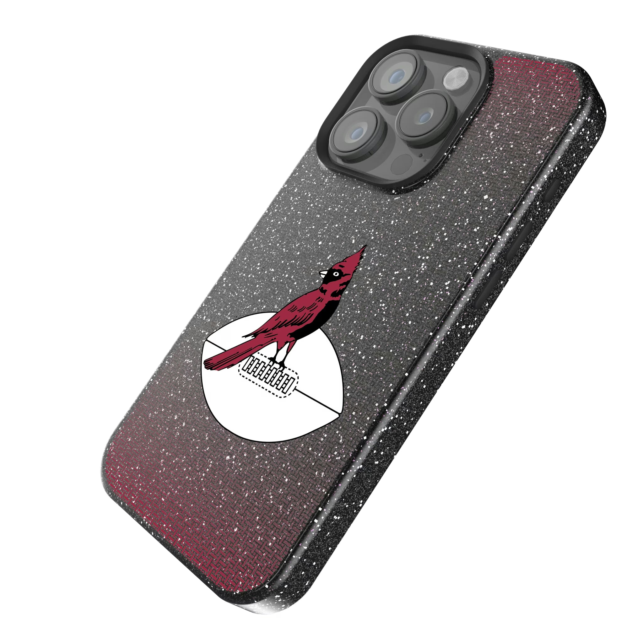 Chicago Cardinals 1947-1959 Historic Collection Linen iPhone Bling Phone Case for Apple iPhone - Isometric View