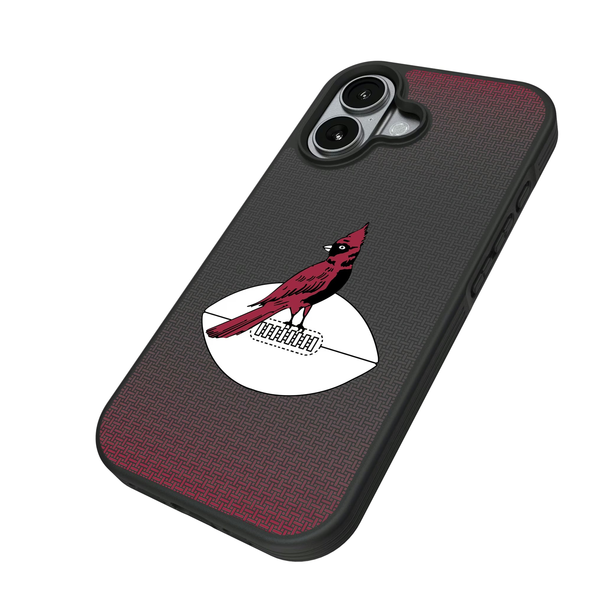 Chicago Cardinals 1947-1959 Historic Collection Linen iPhone Bump Phone Case for Apple iPhone - Isometric View#Device_iPhone 17