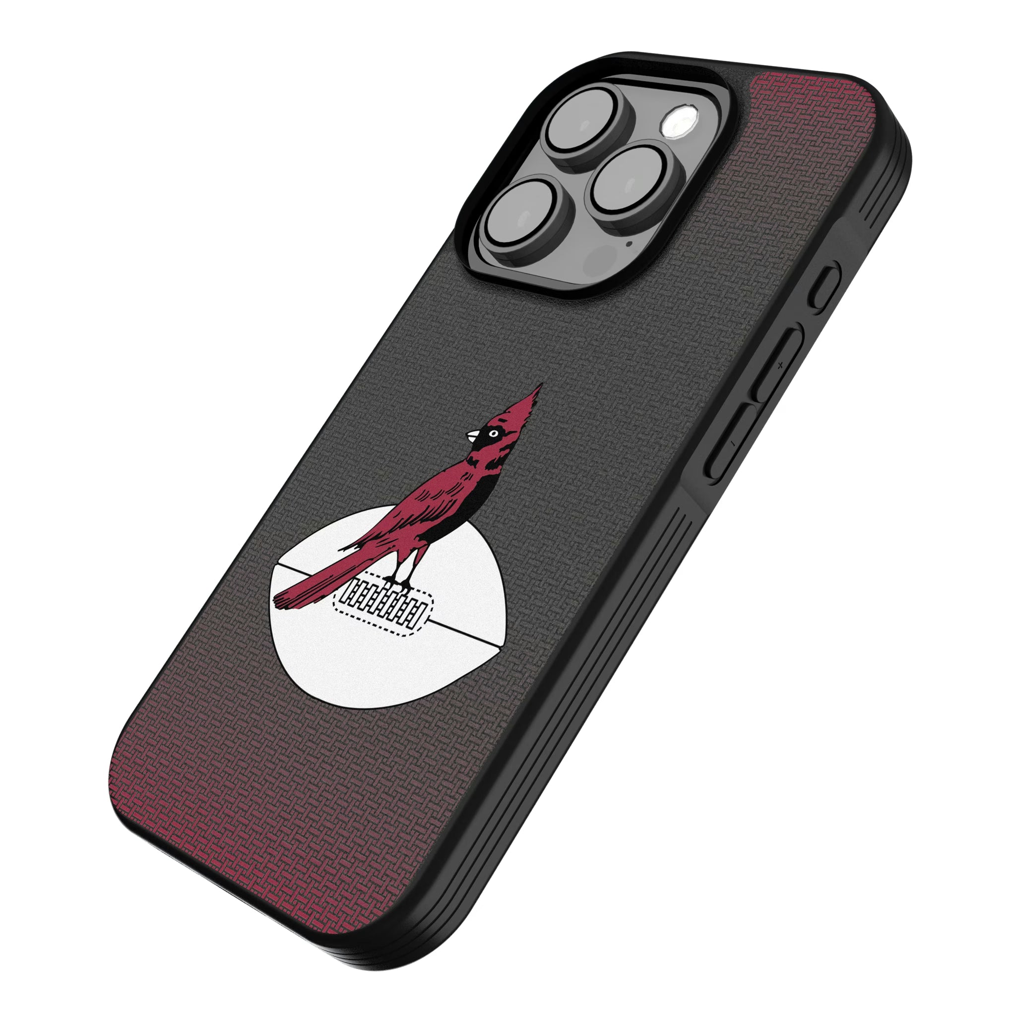 Chicago Cardinals 1947-1959 Historic Collection Linen iPhone Bump Phone Case for Apple iPhone - Isometric View