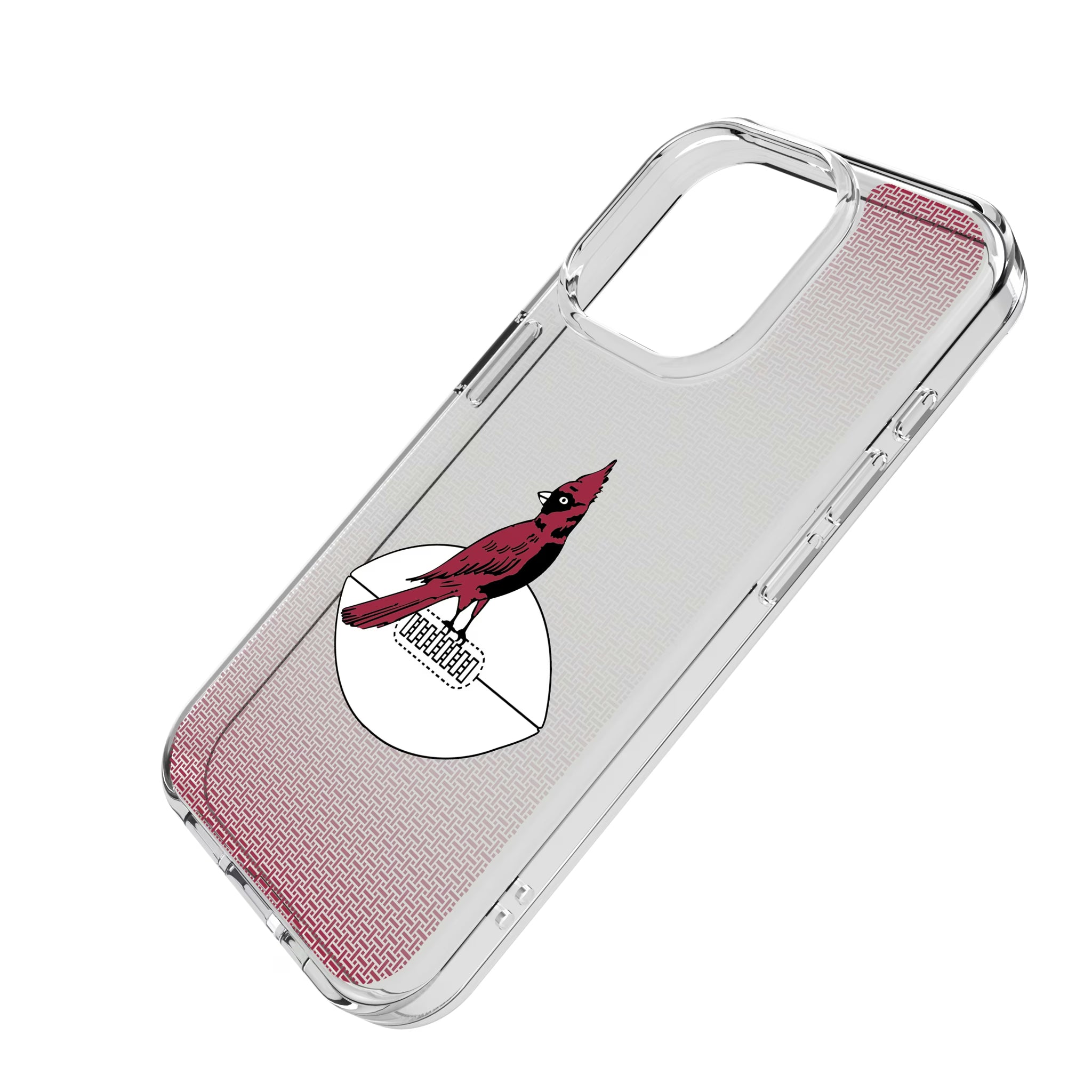 Chicago Cardinals 1947-1959 Historic Collection Linen iPhone Clear Phone Case for Apple iPhone - Isometric View