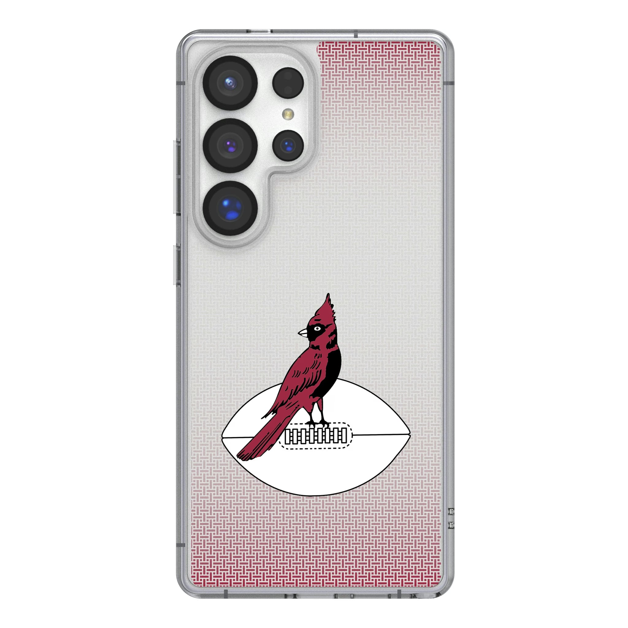 Chicago Cardinals 1947-1959 Historic Collection Linen Galaxy Clear Phone Case for Samsung Galaxy