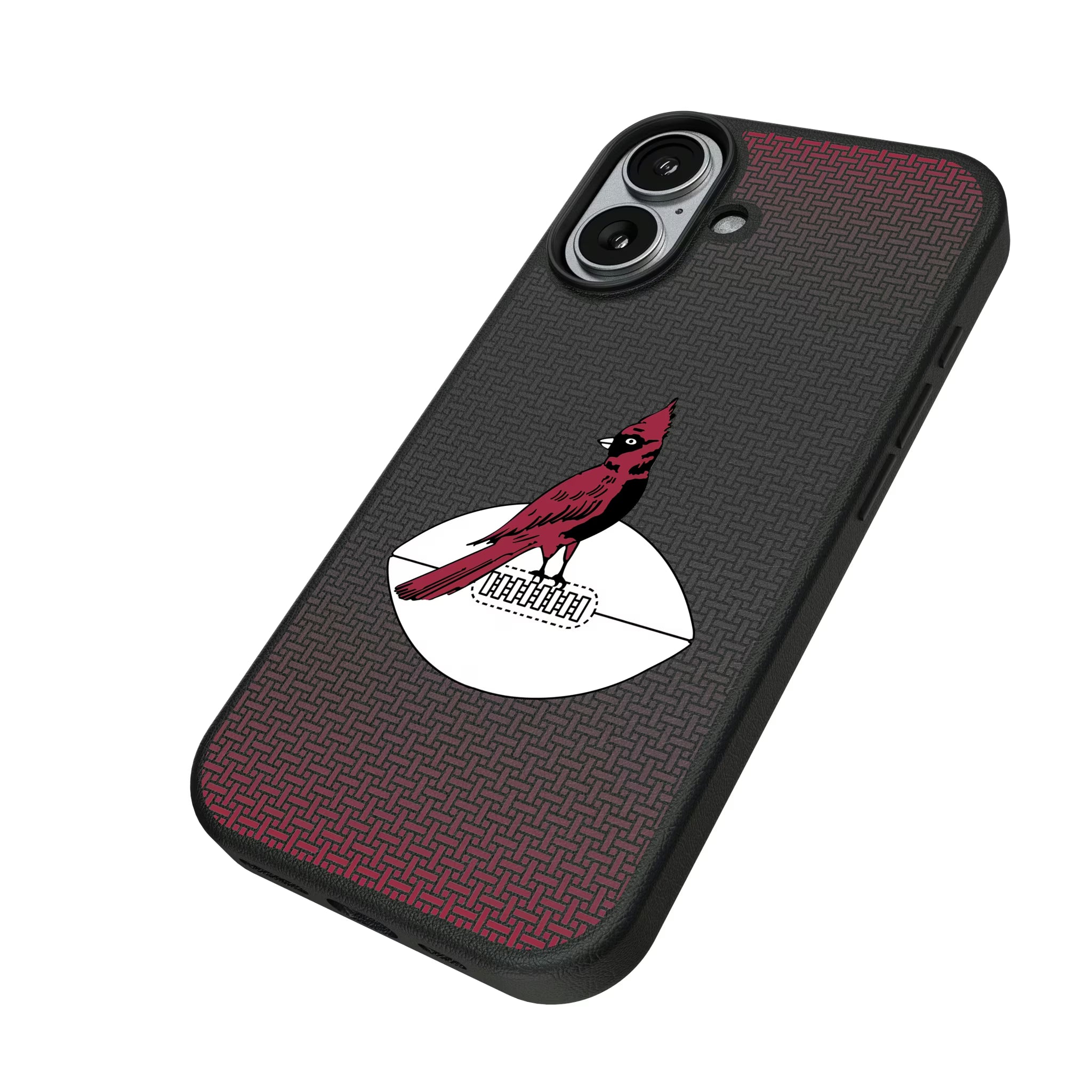 Chicago Cardinals 1947-1959 Historic Collection Linen iPhone MagSafe Compatible Phone Case for Apple iPhone - Isometric View#Device_iPhone 17
