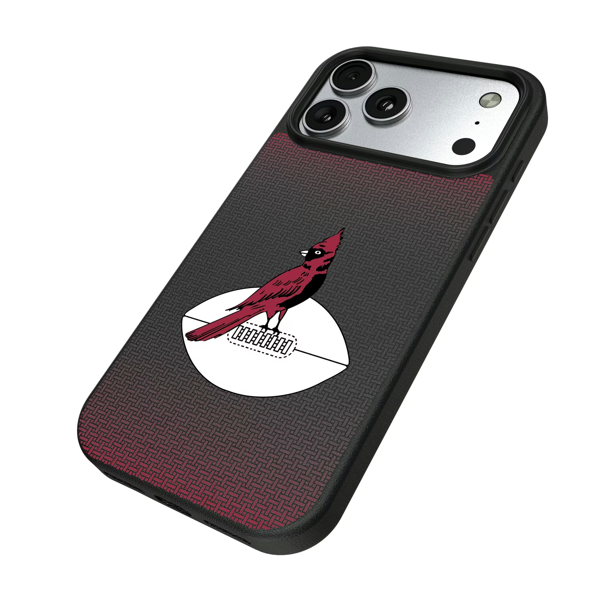 Chicago Cardinals 1947-1959 Historic Collection Linen iPhone MagSafe Compatible Phone Case for Apple iPhone - Isometric View#Device_iPhone 17 Pro Max