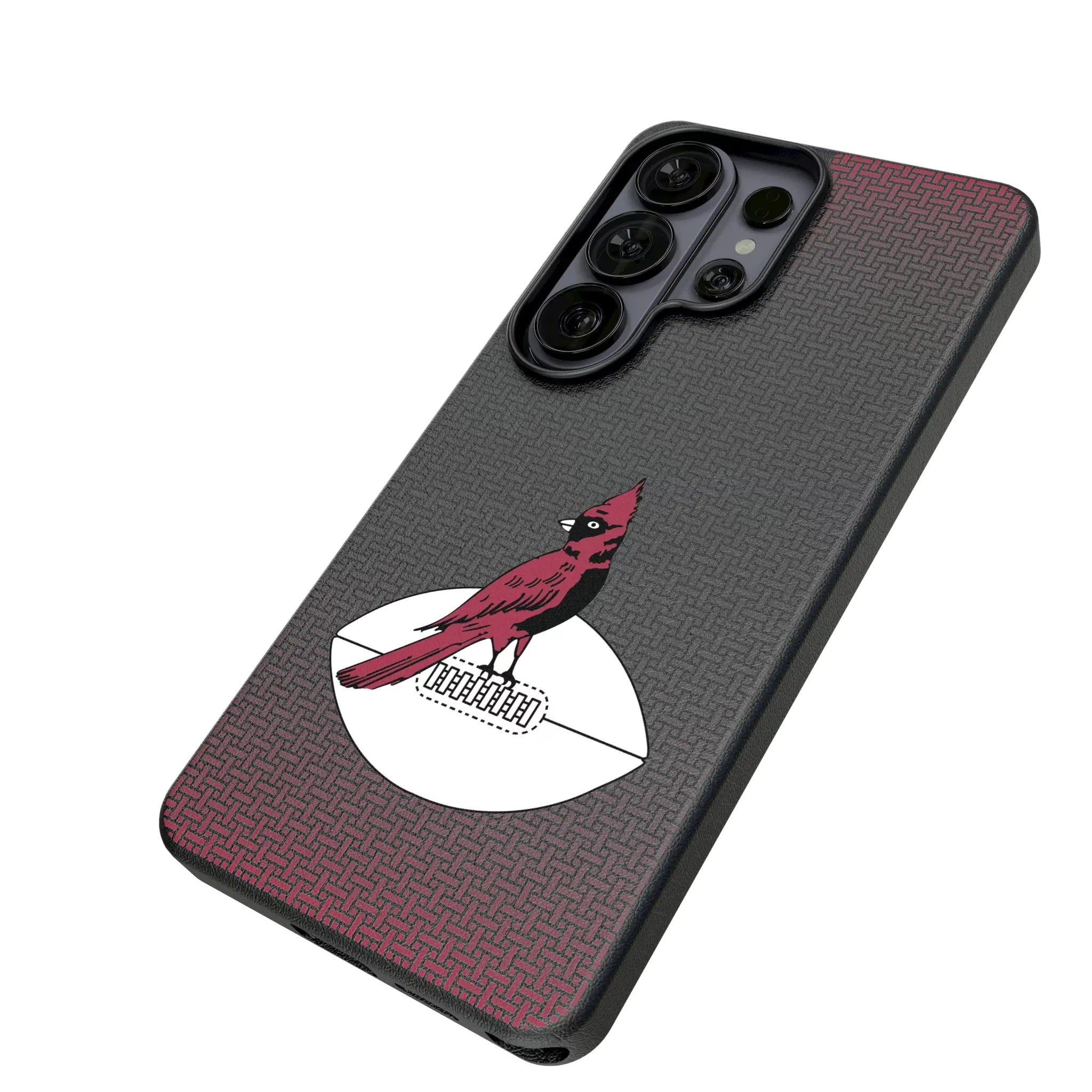 Chicago Cardinals 1947-1959 Historic Collection Linen Galaxy MagSafe Compatible Phone Case for Samsung Galaxy - Isometric View#Device_Galaxy S26 Ultra