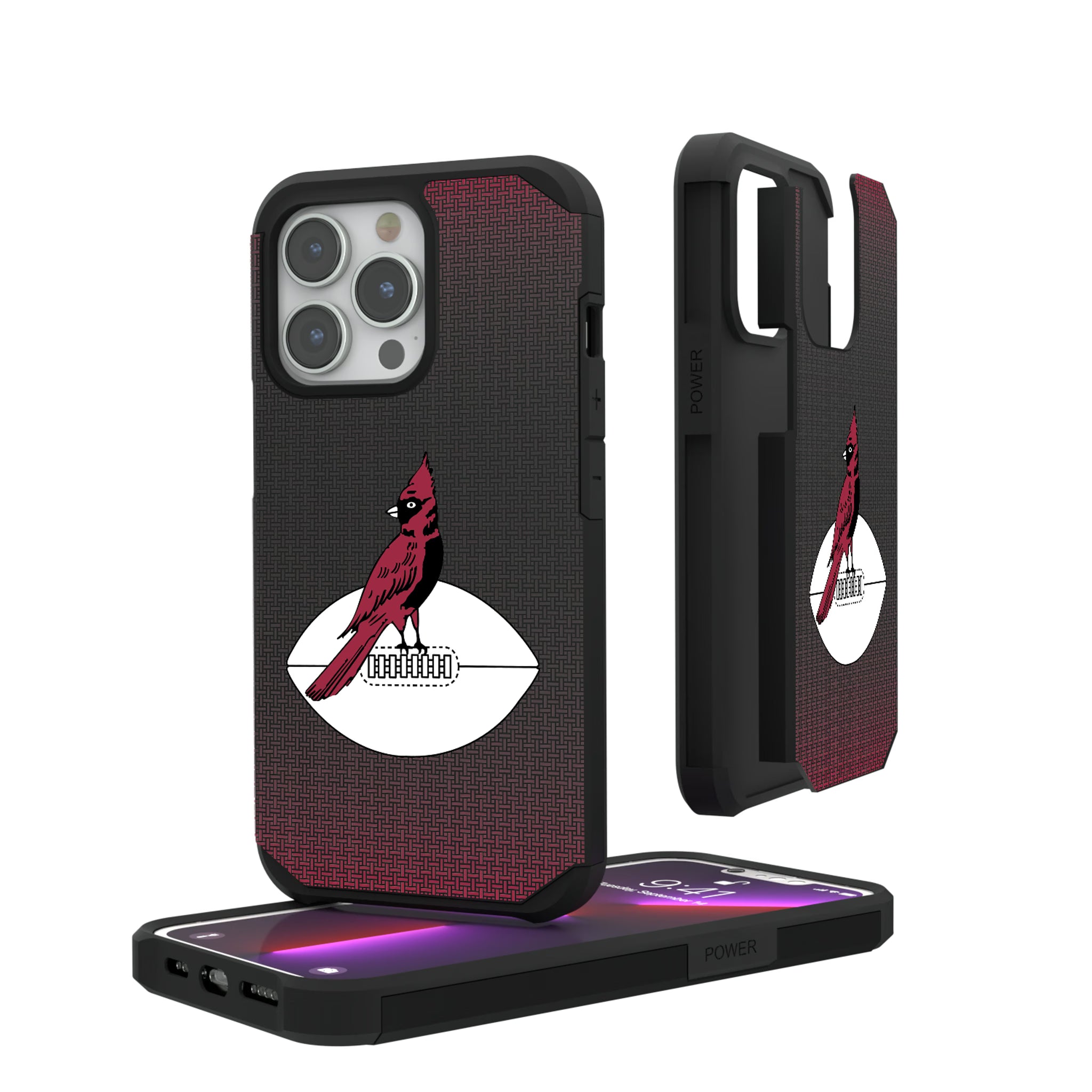 Chicago Cardinals 1947-1959 Historic Collection Linen iPhone Rugged Phone Case for Apple iPhone#Device_iPhone 13 Pro