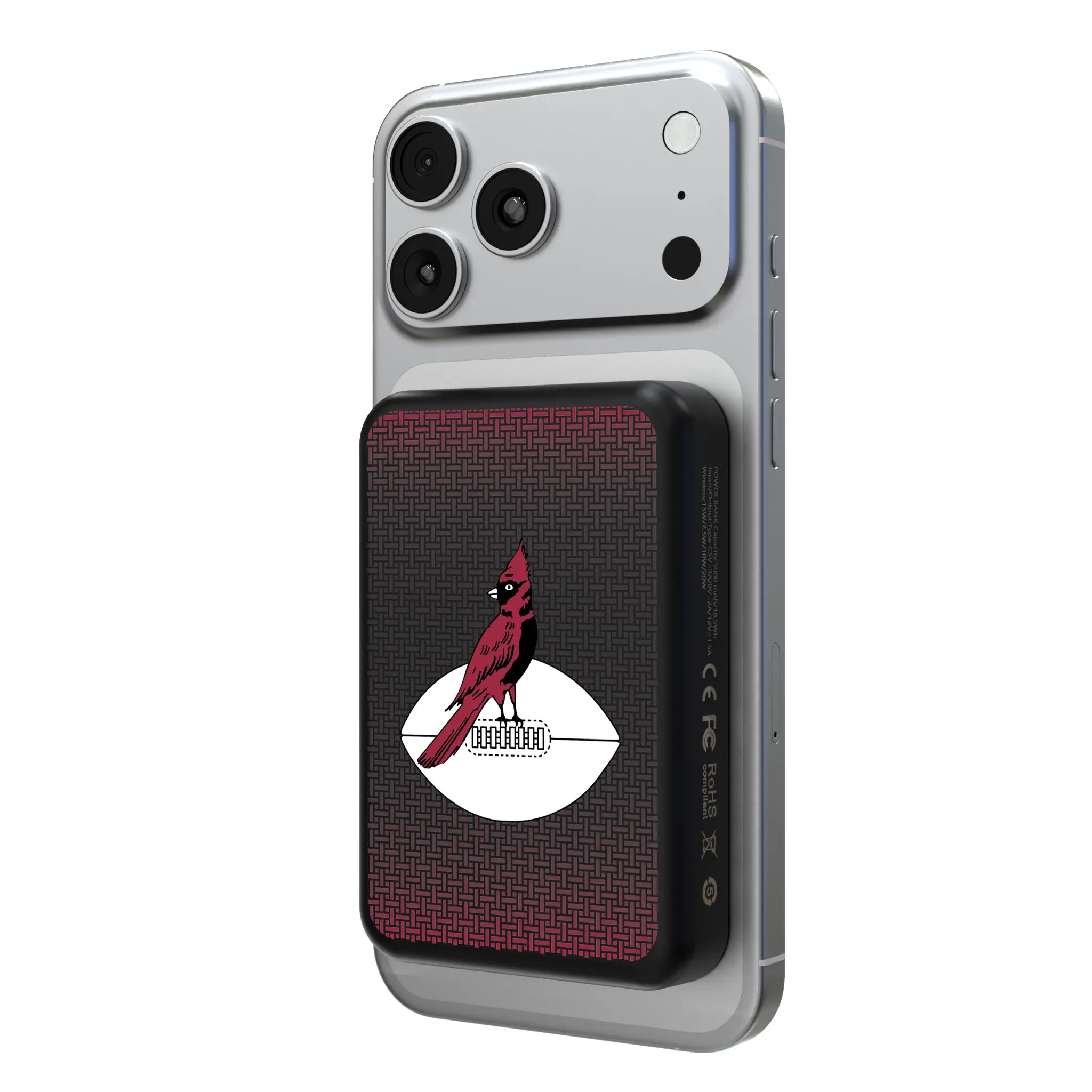 Chicago Cardinals 1947-1959 Historic Collection Linen Wireless Mag Power Bank