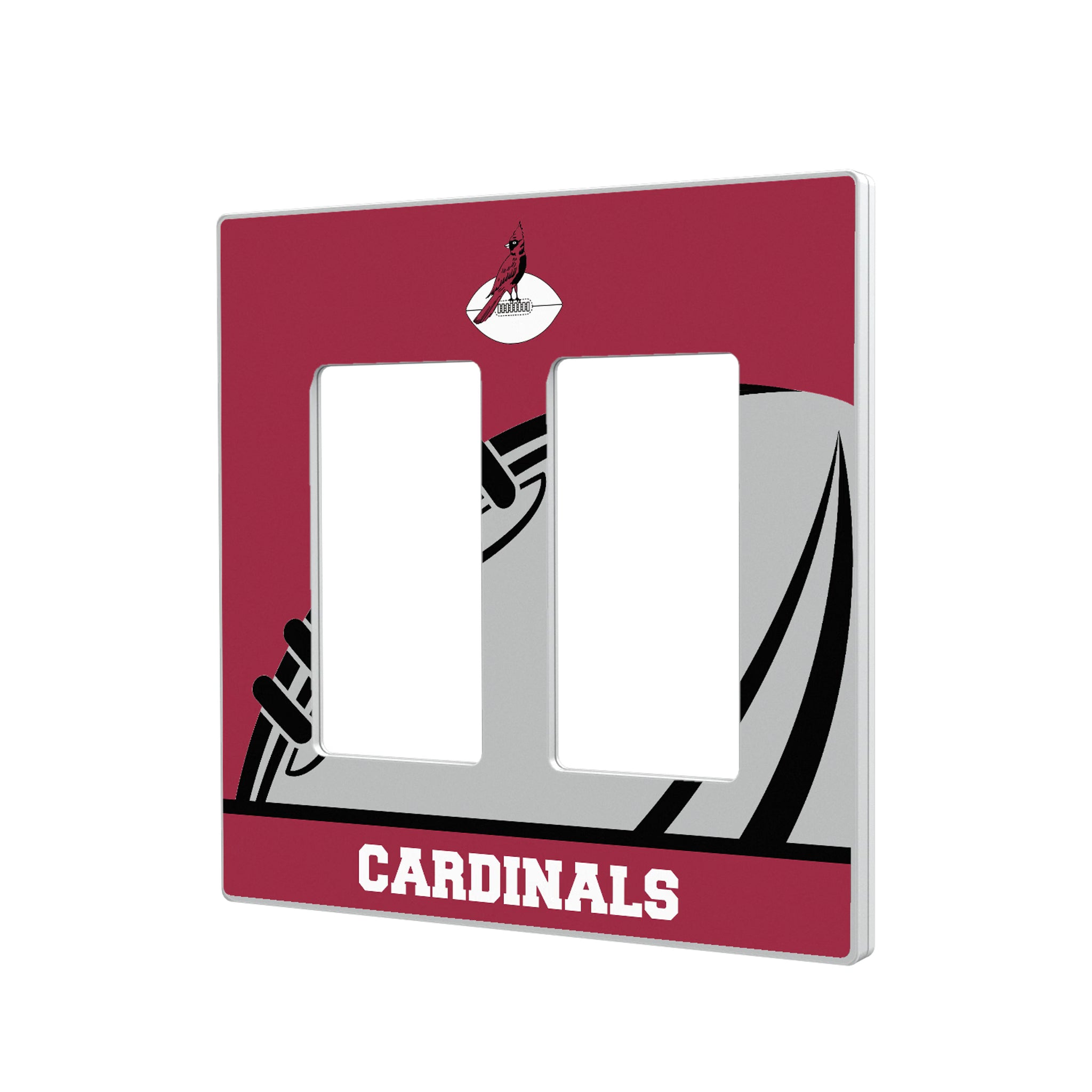 Chicago Cardinals 1947-1959 Historic Collection Passtime Hidden-Screw Light Switch Plate#Style_Double Rocker
