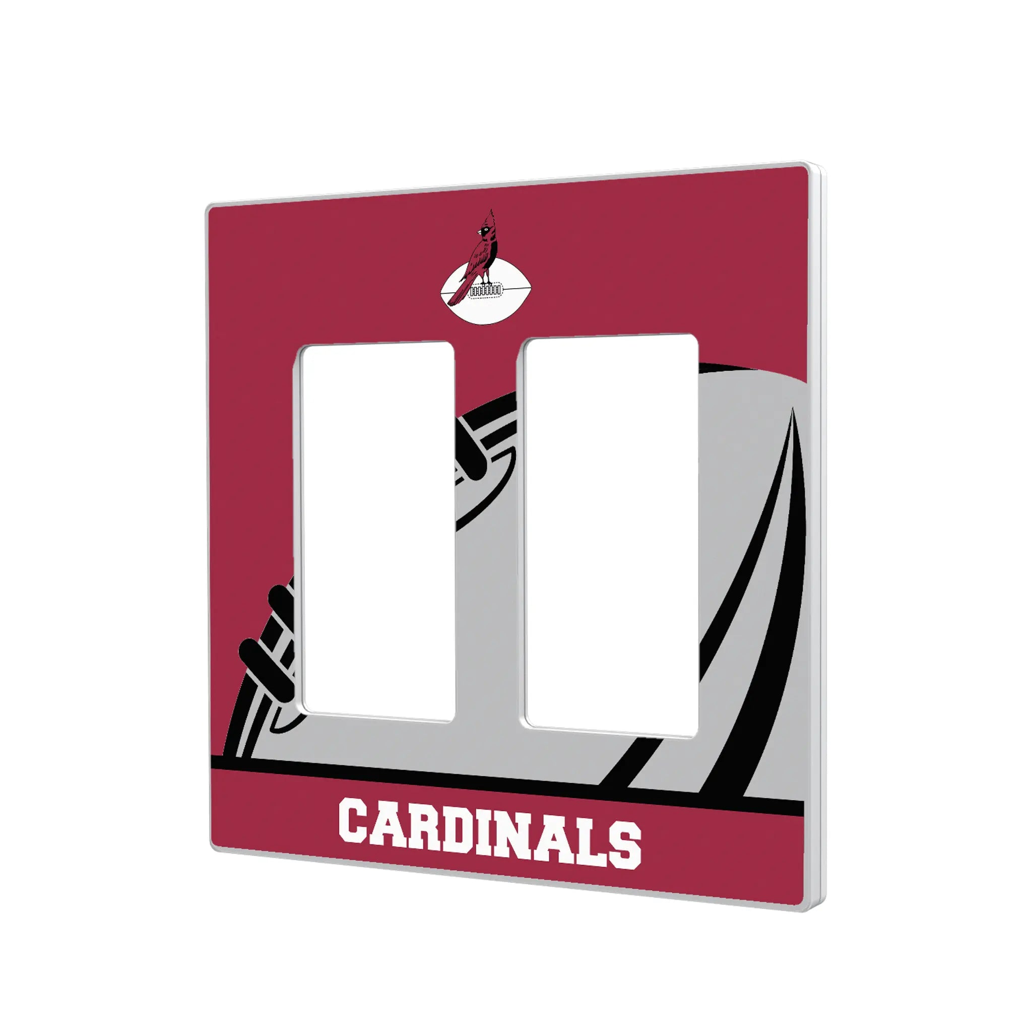 Chicago Cardinals 1947-1959 Historic Collection Passtime Hidden-Screw Light Switch Plate#Style_Double Rocker