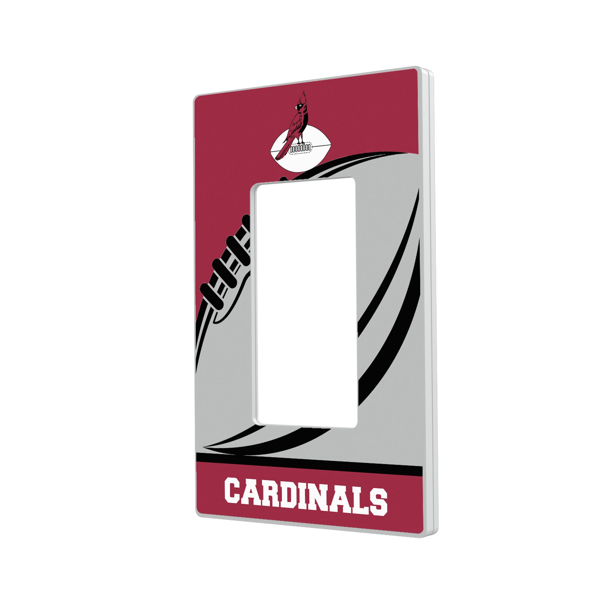 Chicago Cardinals 1947-1959 Historic Collection Passtime Hidden-Screw Light Switch Plate#Style_Single Rocker