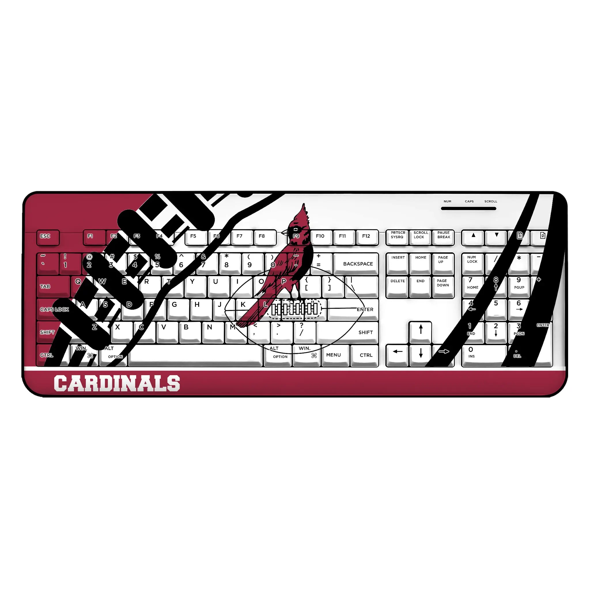 Chicago Cardinals 1947-1959 Historic Collection Passtime Wireless USB Keyboard