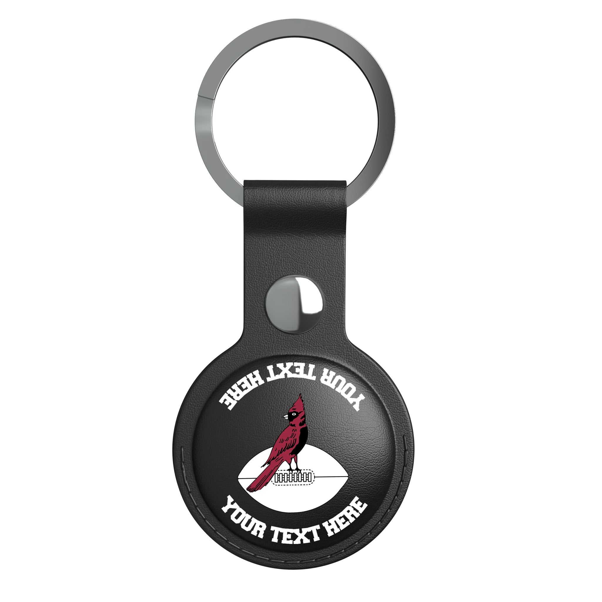 Chicago Cardinals 1947-1959 Historic Collection Personalized Insignia AirTag Black Airtag Holder