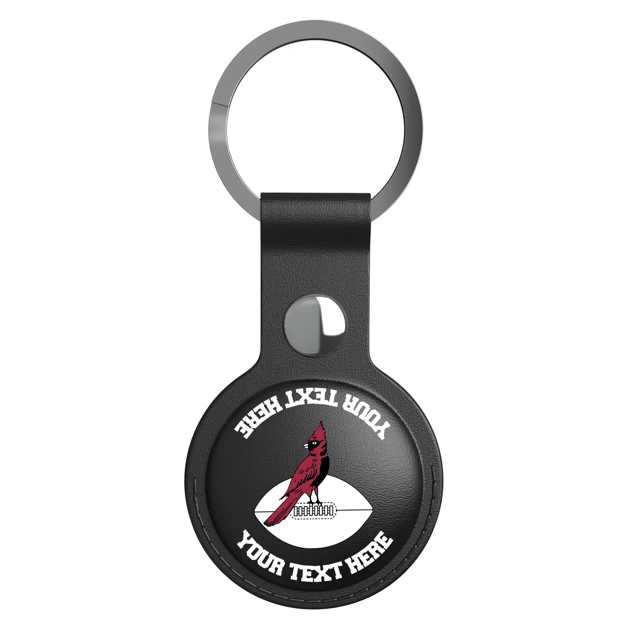 Chicago Cardinals 1947-1959 Historic Collection Personalized Insignia AirTag Black Airtag Holder