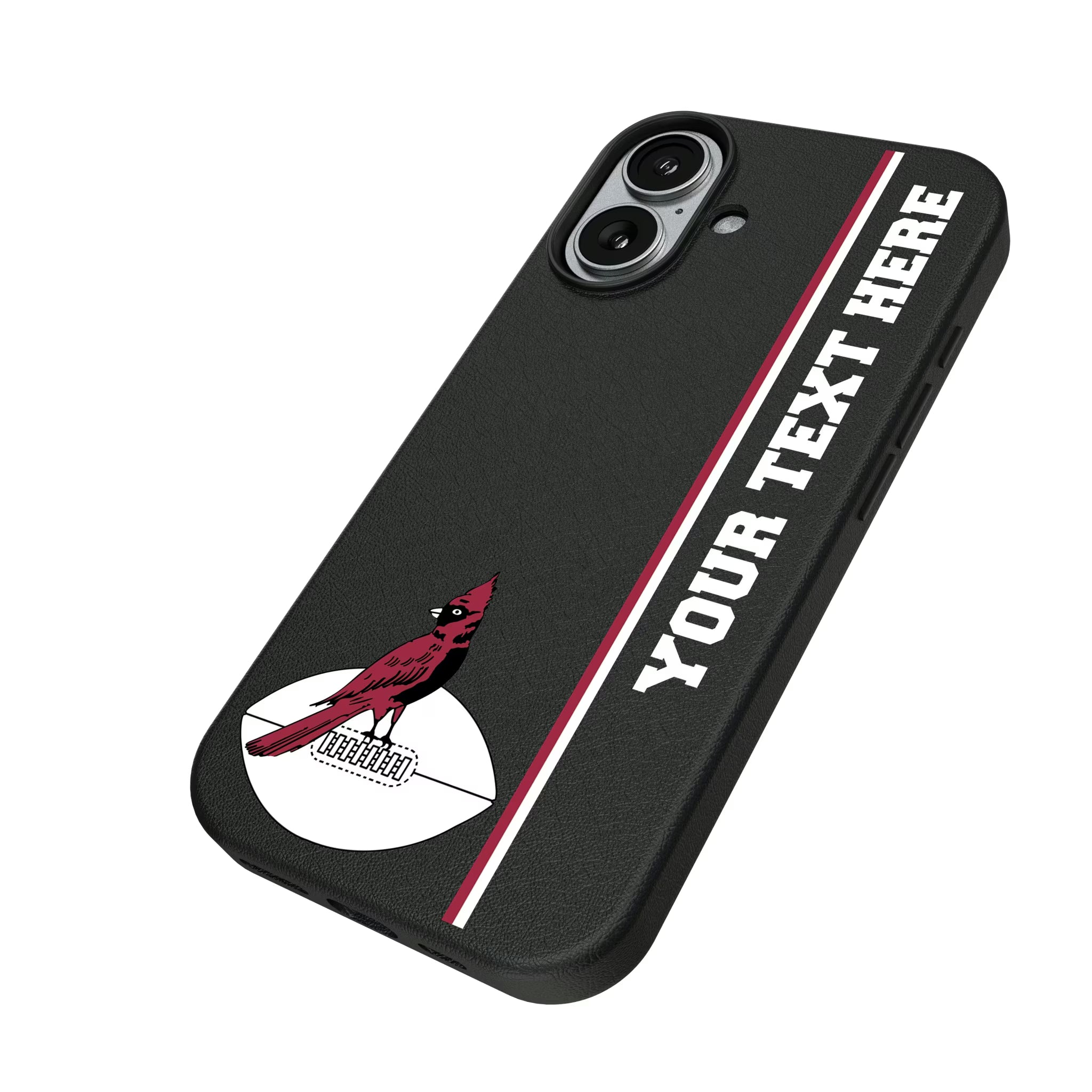 Chicago Cardinals 1947-1959 Historic Collection Personalized Sidebard iPhone MagSafe Compatible Phone Case for Apple iPhone - Isometric View#Device_iPhone 17