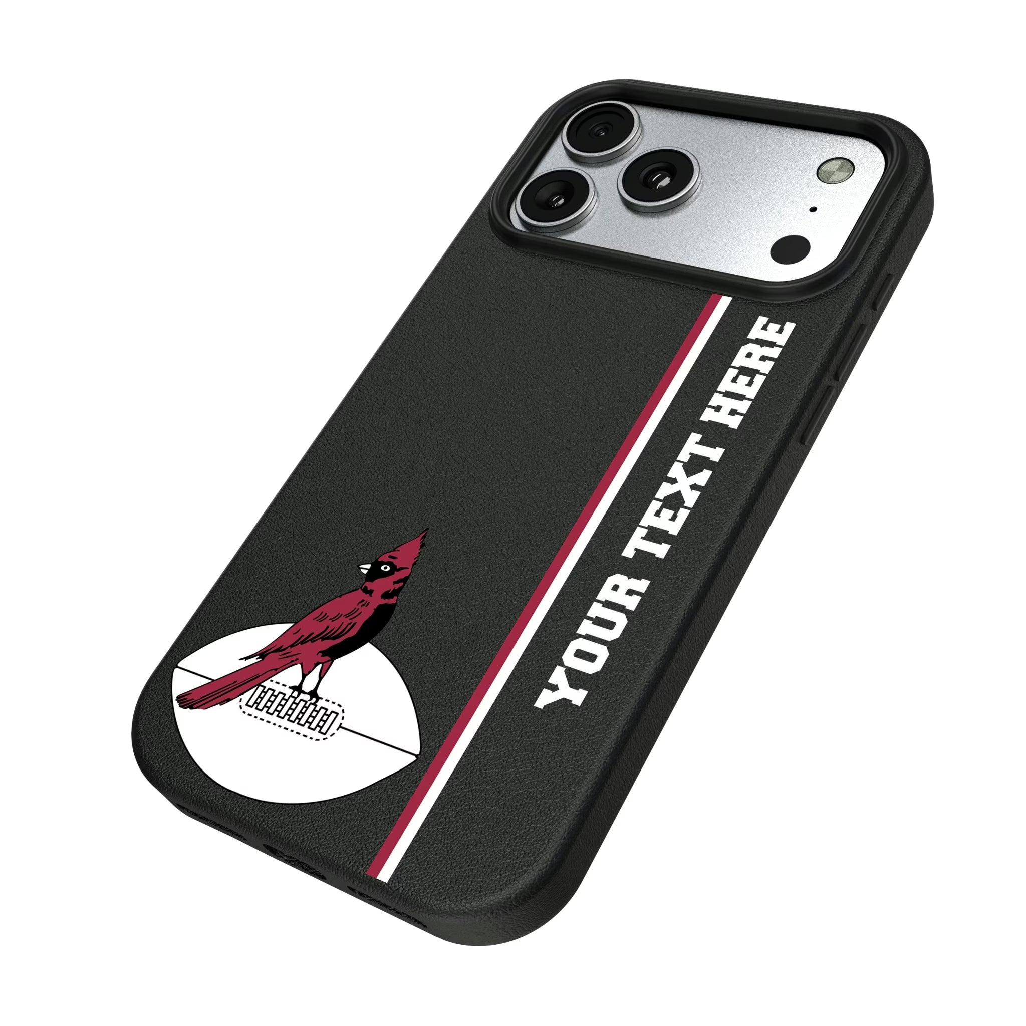 Chicago Cardinals 1947-1959 Historic Collection Personalized Sidebard iPhone MagSafe Compatible Phone Case for Apple iPhone - Isometric View#Device_iPhone 17 Pro Max
