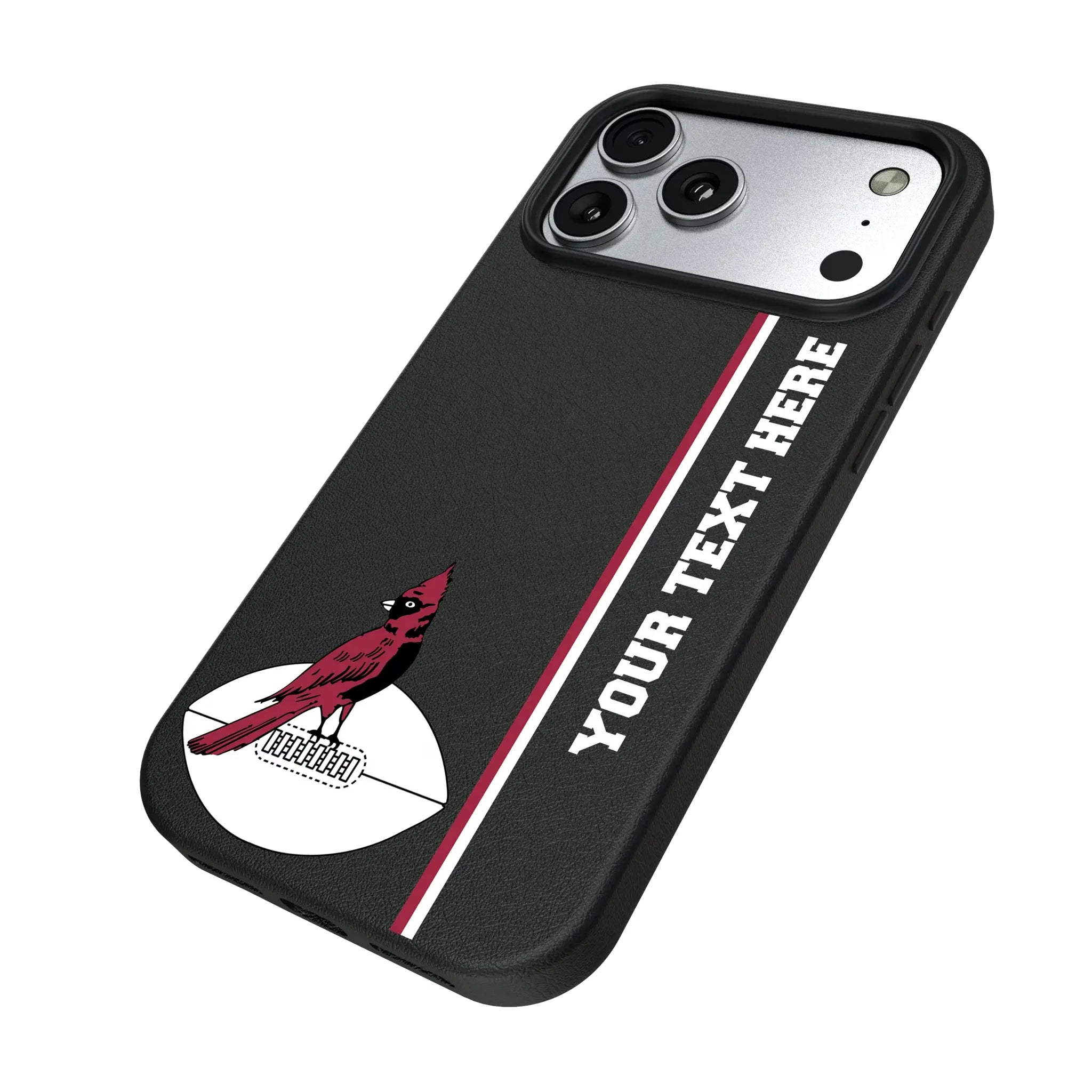 Chicago Cardinals 1947-1959 Historic Collection Personalized Sidebard iPhone MagSafe Compatible Phone Case for Apple iPhone - Isometric View#Device_iPhone 17 Pro Max