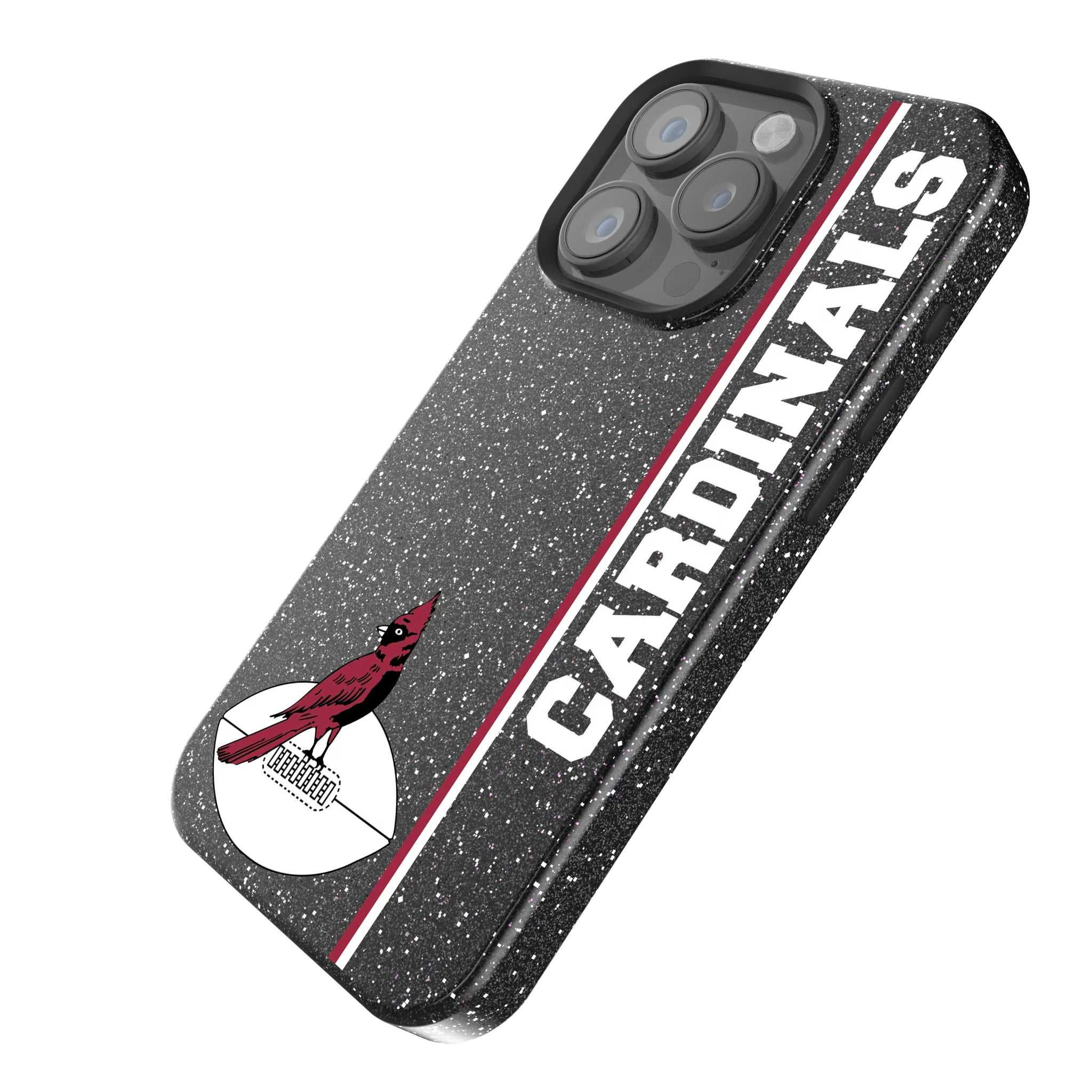 Chicago Cardinals 1947-1959 Historic Collection Sidebar iPhone Bling Phone Case for Apple iPhone - Isometric View