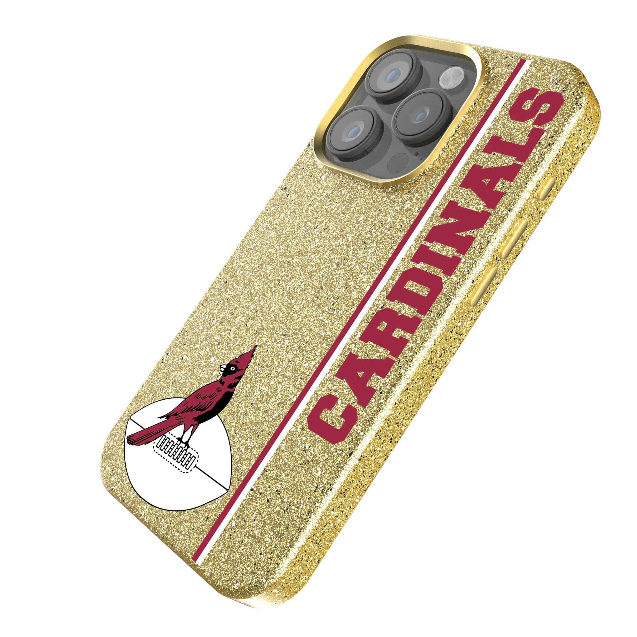 Chicago Cardinals 1947-1959 Historic Collection Sidebar iPhone Bling Phone Case for Apple iPhone - Isometric View