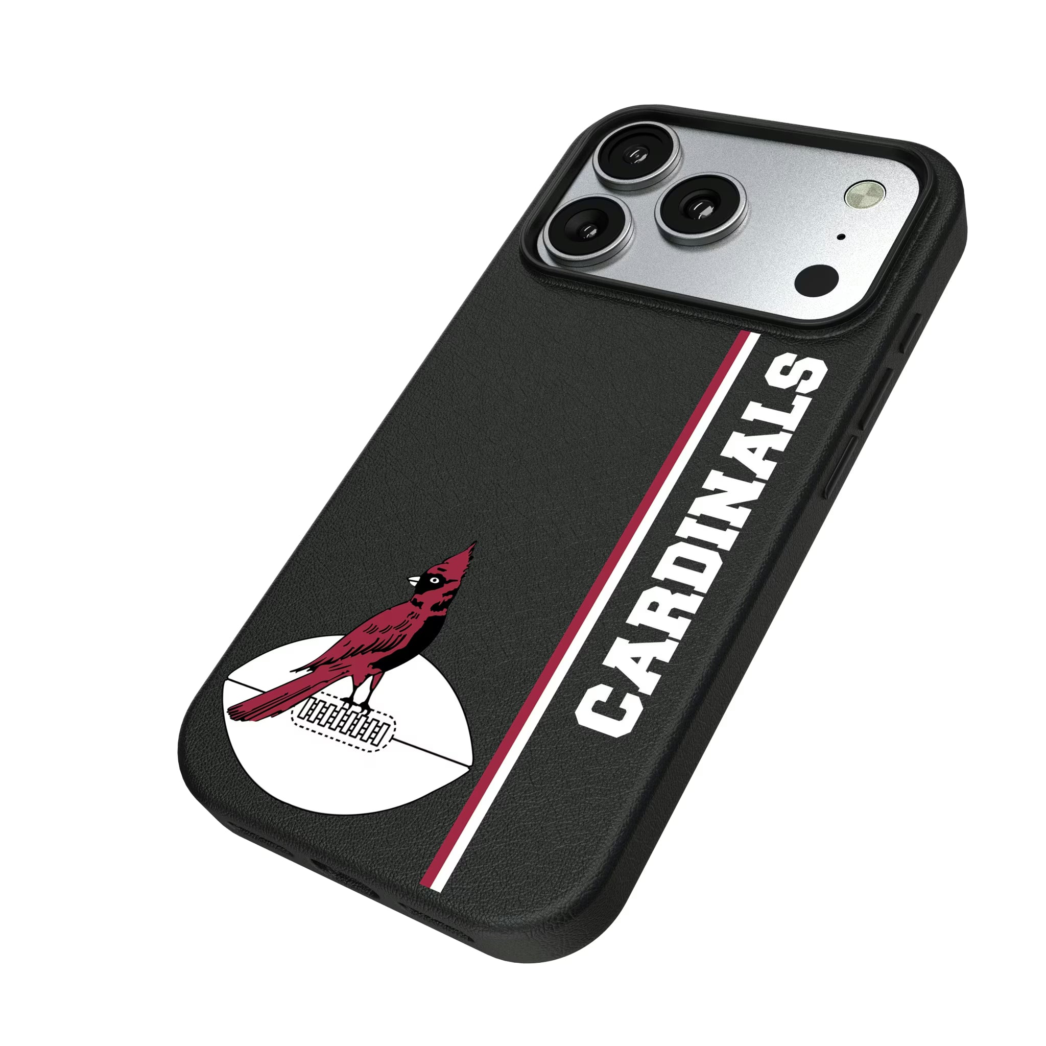 Chicago Cardinals 1947-1959 Historic Collection Sidebar iPhone MagSafe Compatible Phone Case for Apple iPhone - Isometric View#Device_iPhone 17 Pro