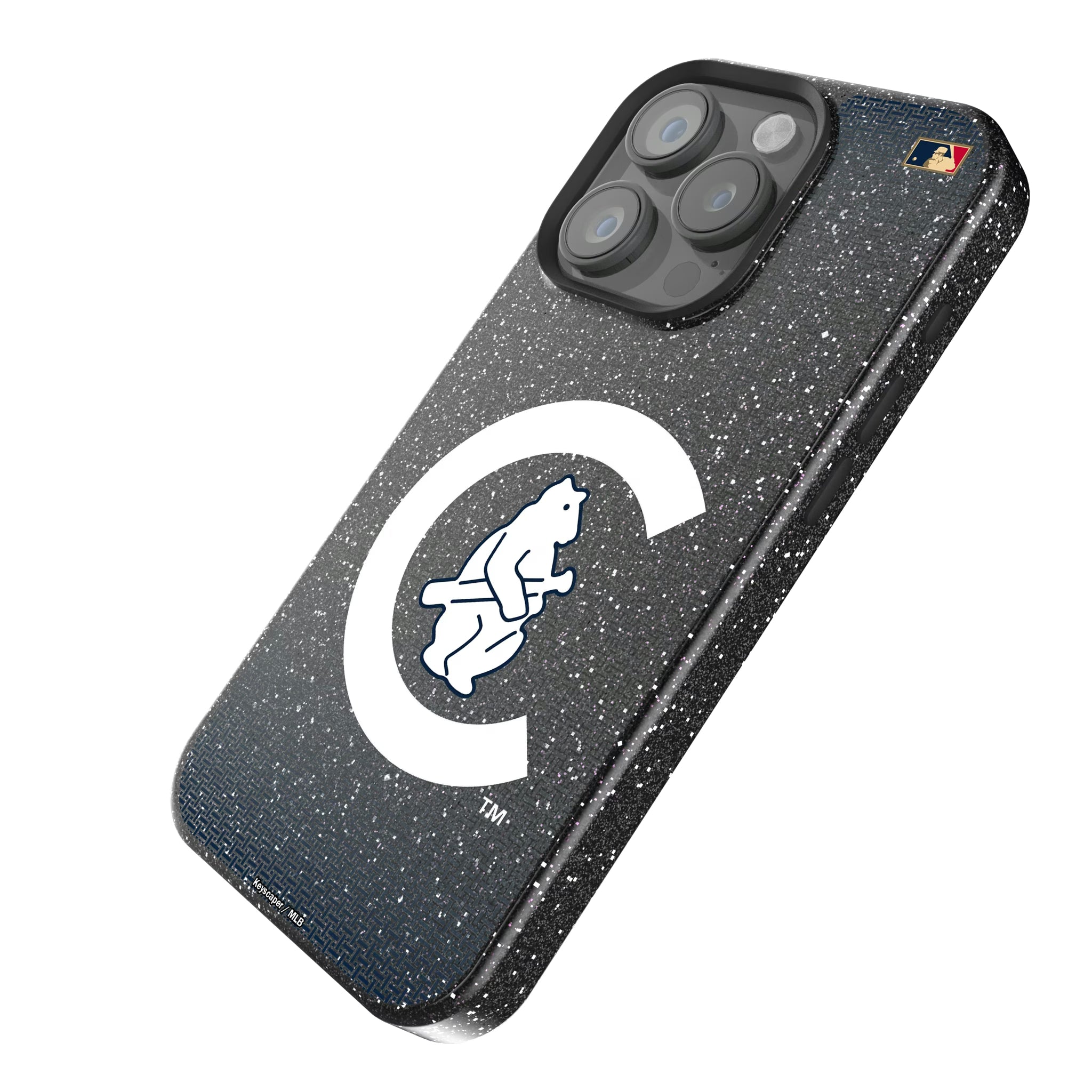 Chicago Cubs 1911-1912 - Cooperstown Collection Linen iPhone Bling Phone Case for Apple iPhone - Isometric View
