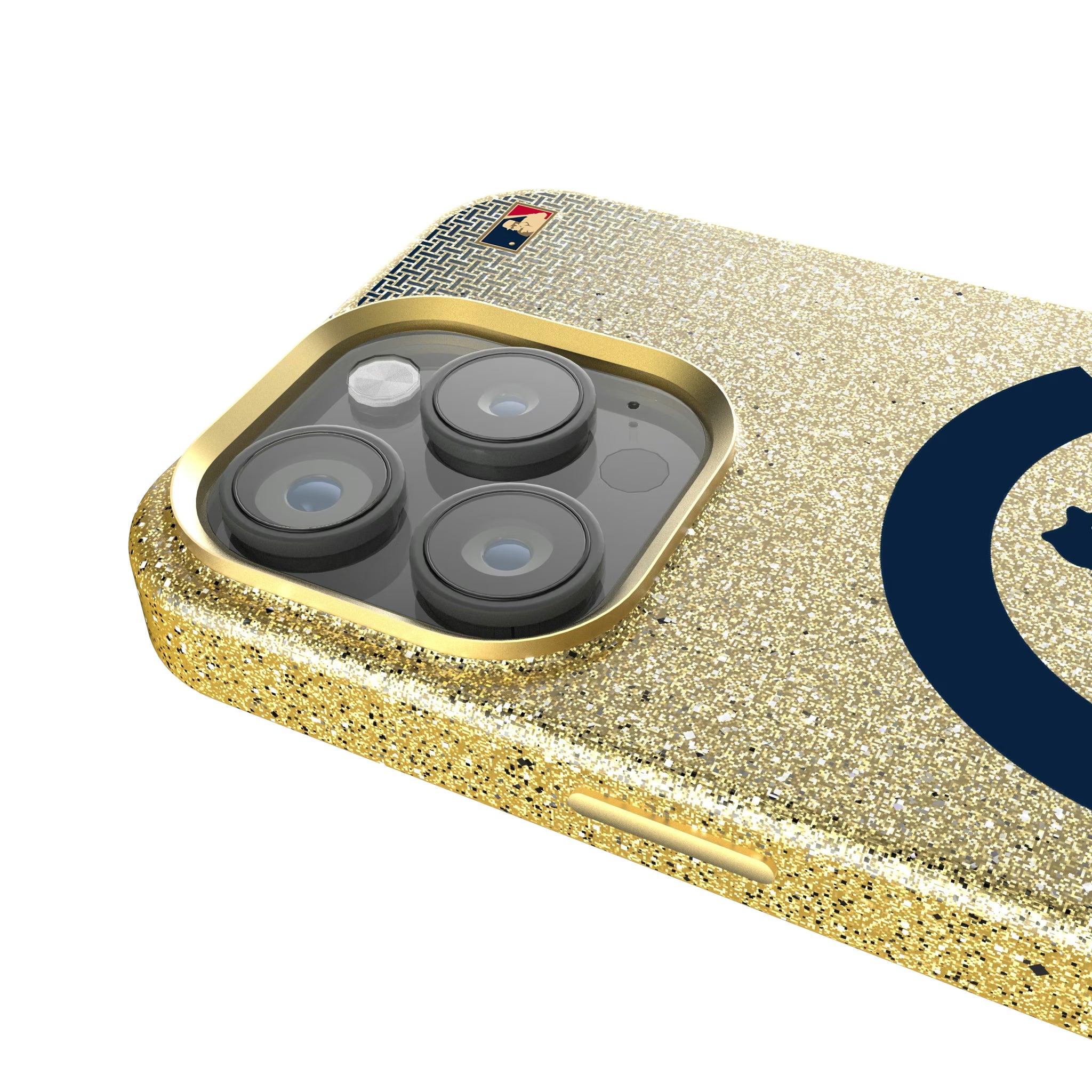 Chicago Cubs 1911-1912 - Cooperstown Collection Linen iPhone Bling Phone Case for Apple iPhone - Detail