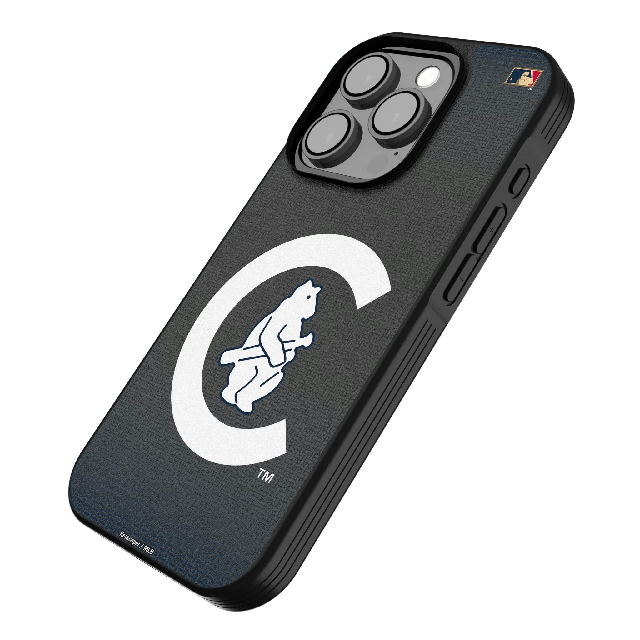 Chicago Cubs 1911-1912 - Cooperstown Collection Linen iPhone Bump Phone Case for Apple iPhone - Isometric View