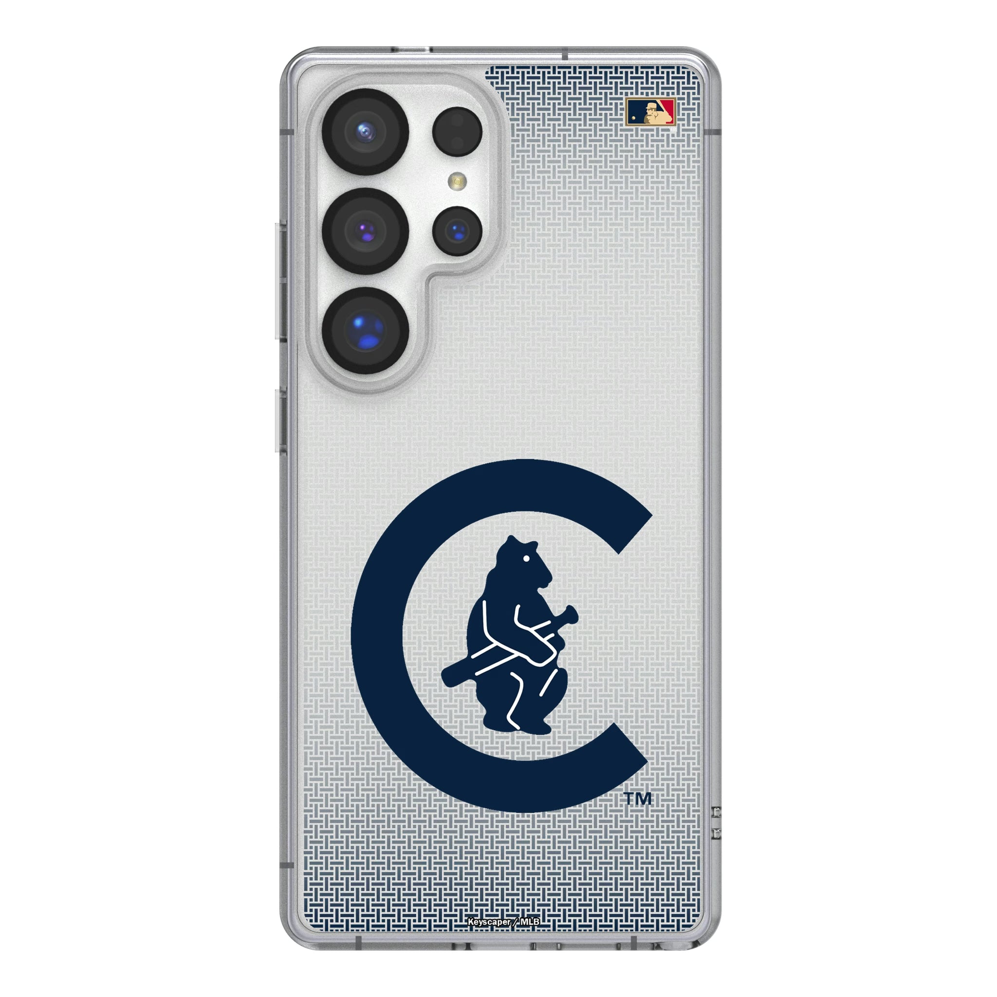 Chicago Cubs 1911-1912 - Cooperstown Collection Linen Galaxy Clear Phone Case for Samsung Galaxy