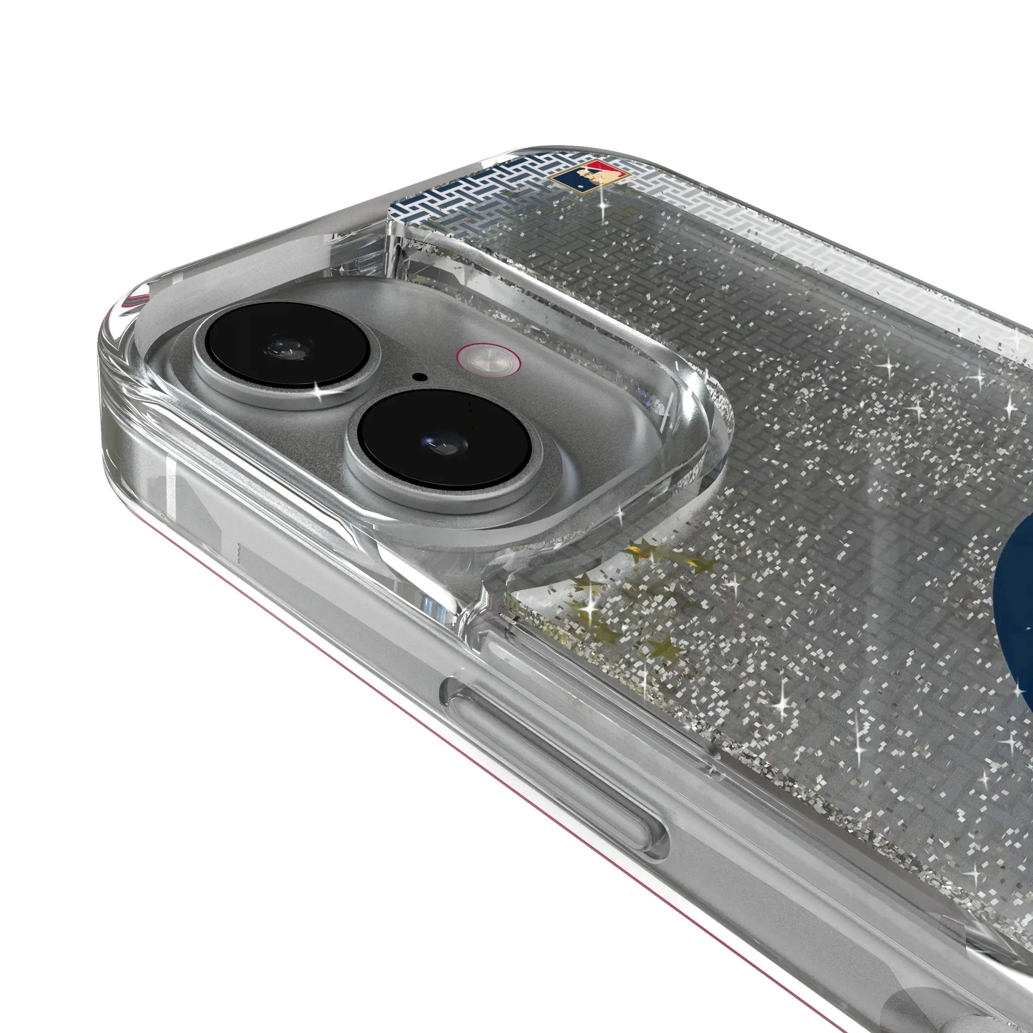Chicago Cubs 1911-1912 - Cooperstown Collection Linen iPhone Glitter Phone Case for Apple iPhone - Detail