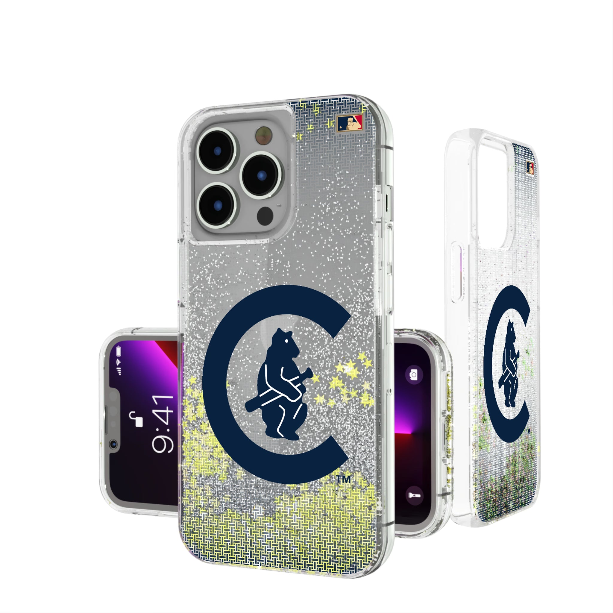 Chicago Cubs 1911-1912 - Cooperstown Collection Linen iPhone Glitter Phone Case for Apple iPhone