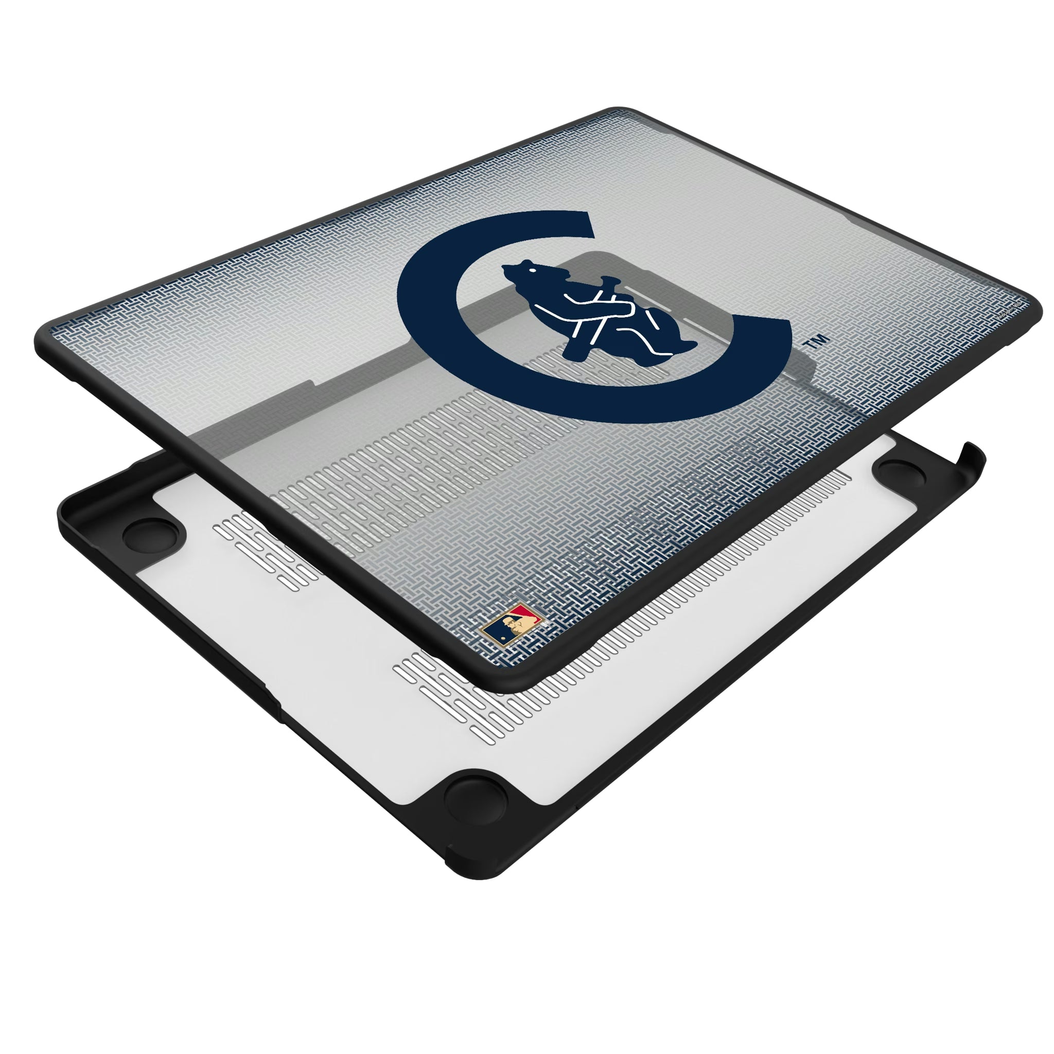 Chicago Cubs 1911-1912 - Cooperstown Collection Linen MacBook Laptop Case for Apple MacBook - Isometric View#Device_MacBook Pro (14-inch, 2021) / MacBook Pro (14-inch, 2023) / MacBook Pro (14-inch, 2024)