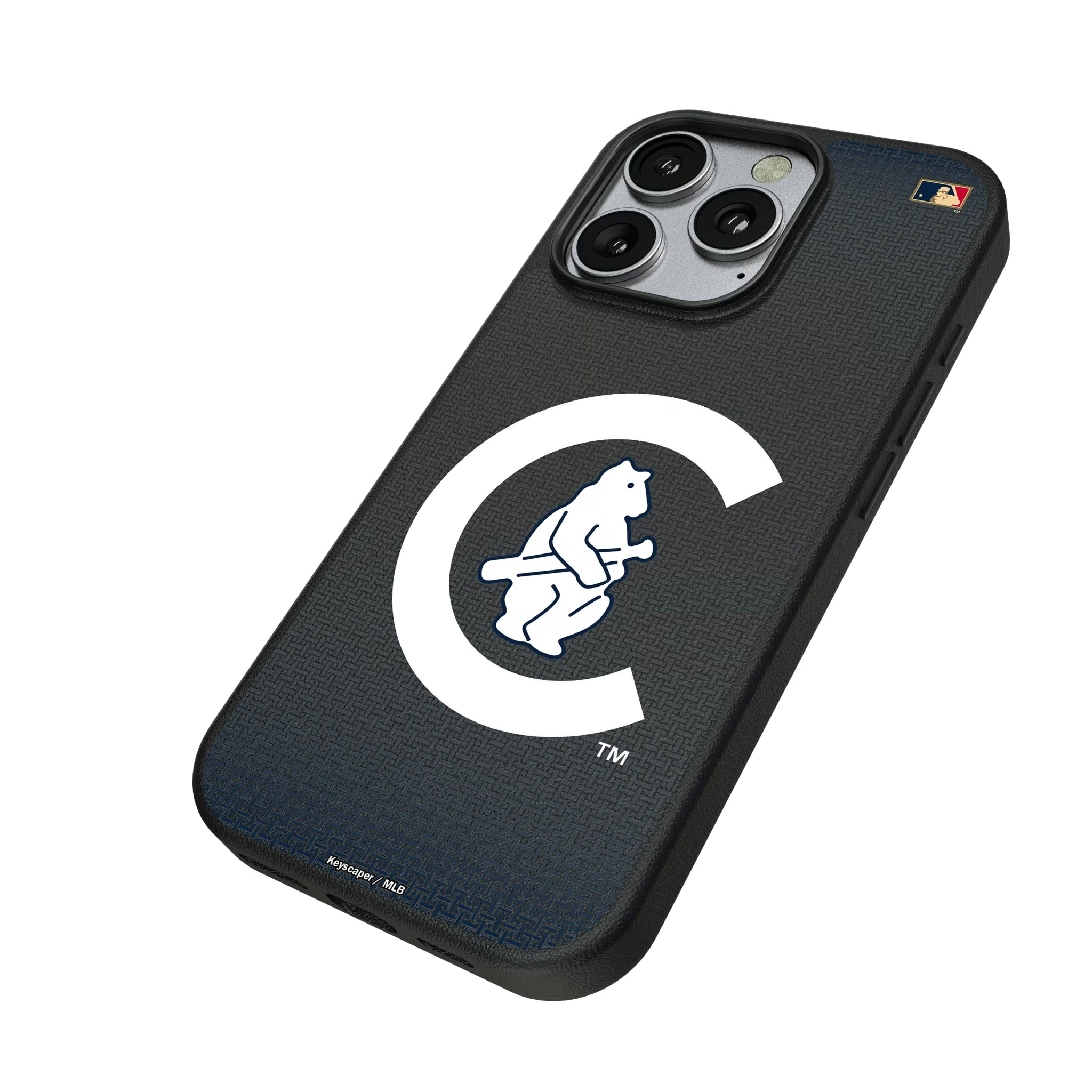 Chicago Cubs 1911-1912 - Cooperstown Collection Linen iPhone MagSafe Compatible Phone Case for Apple iPhone - Isometric View