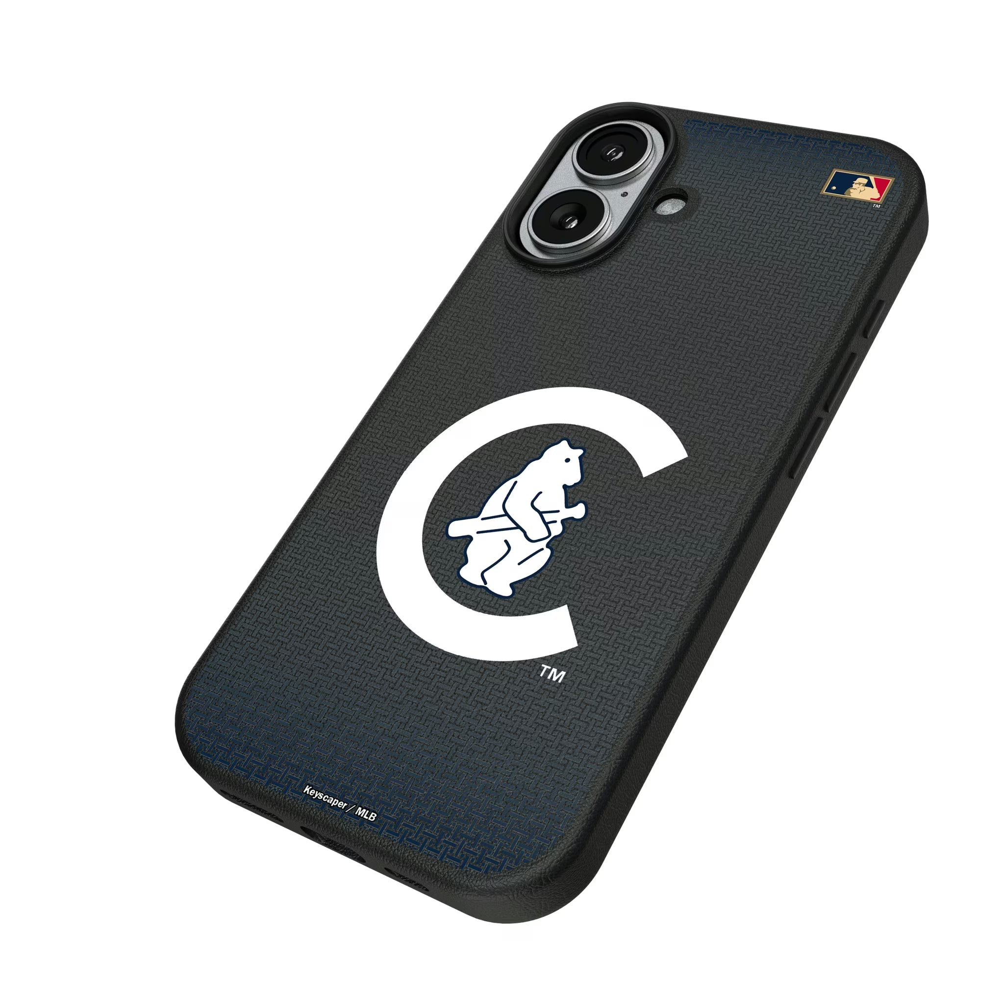 Chicago Cubs 1911-1912 - Cooperstown Collection Linen iPhone MagSafe Compatible Phone Case for Apple iPhone - Isometric View#Device_iPhone 17